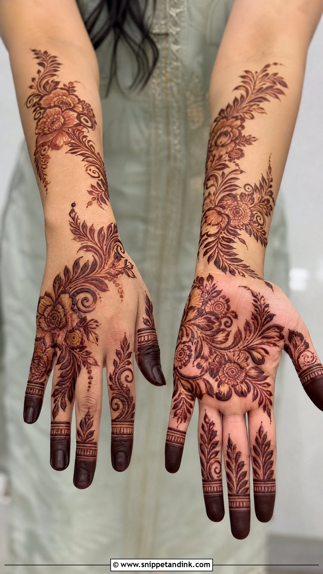 Gulf Full Hand Bridal Mehndi Design - Snippet and Ink - 20 Full Hand Bridal Mehendi Mehndi Design Ideas