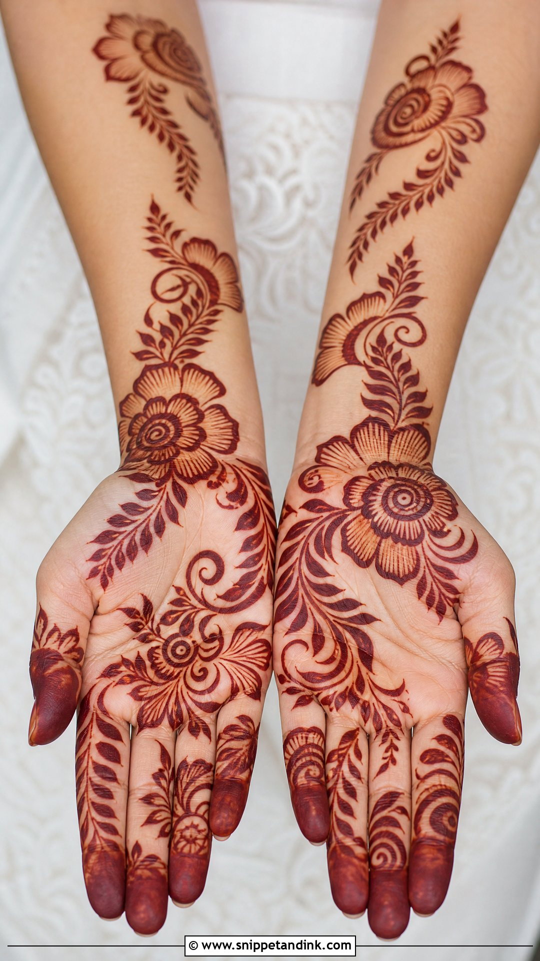 Gulf Full Hand Mehndi Design - Snippet and Ink - 30 Best Beautiful Full Hand Mehndi Designs