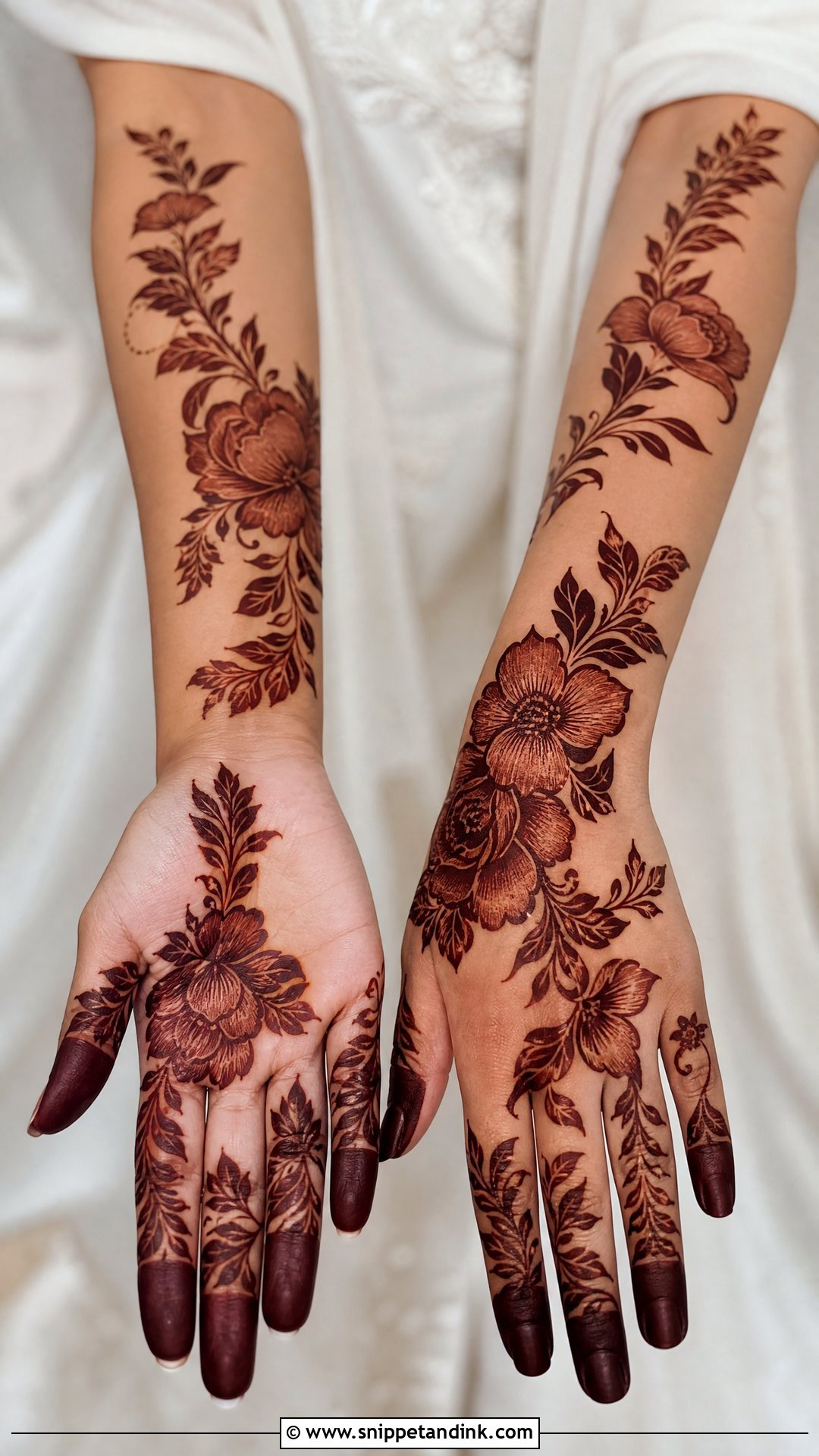 Gulf Khaleeji Bridal Mehndi Design - Snippet and Ink - 20 Bridal Mehndi Mehandi Designs for Hands Brides Indian Weddings
