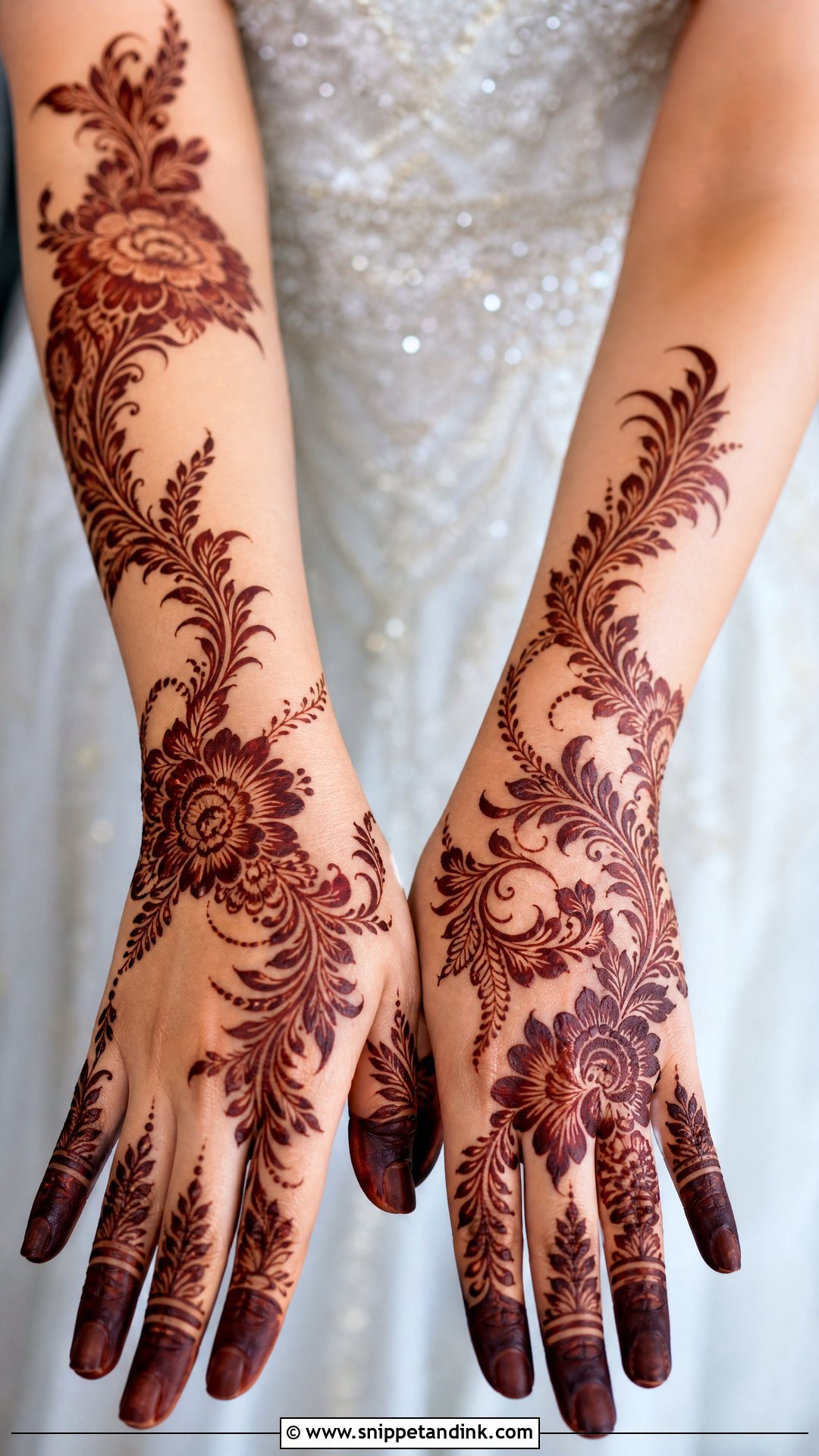 Gulf Khaleeji Bridal Mehndi Design - Snippet and Ink - 20 Beautiful Bridal Mehndi Designs
