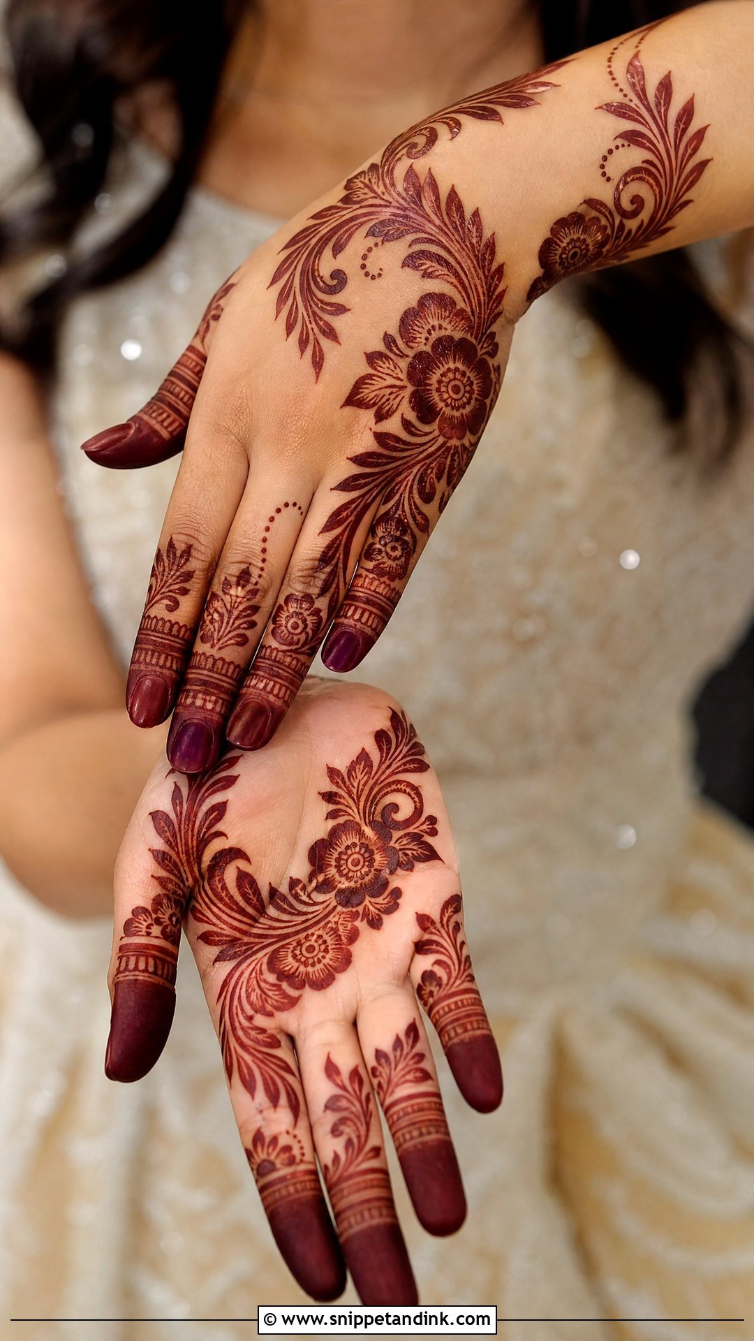 Gulf Khaleeji Bridal Wedding Henna Design - Snippet and Ink - 30 Wedding Henna Designs