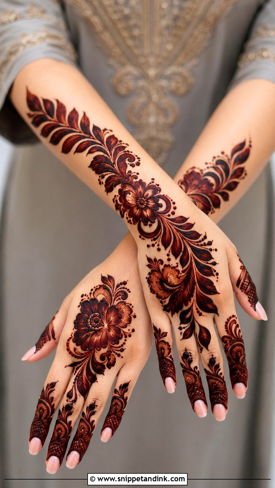 Gulf Khaleeji Mehndi Design - Snippet and Ink - 35 New Mehndi Designs