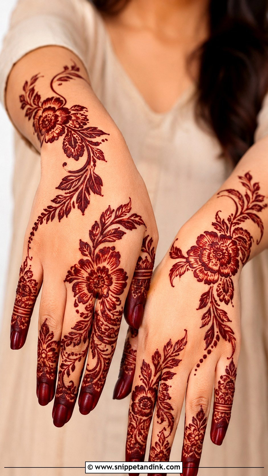 Gulf Khaleeji Mehndi Design - Snippet and Ink - 35 New Style Mehndi Design Ideas