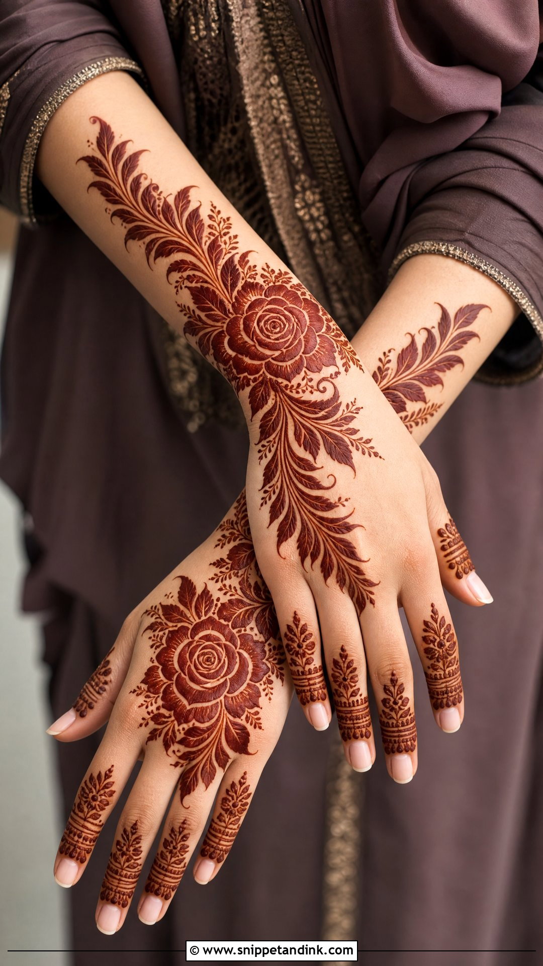 Gulf Khaleeji Mehndi Design - Snippet and Ink - 35 Unique Mehndi Designs