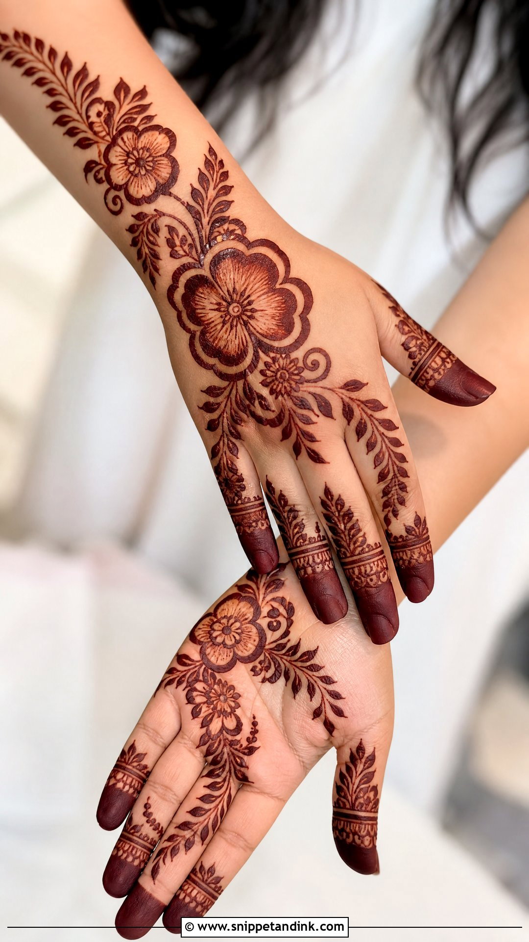 Gulf Khaleeji Mehndi Design - Snippet and Ink - 20 Mehndi Designs for Wedding Function