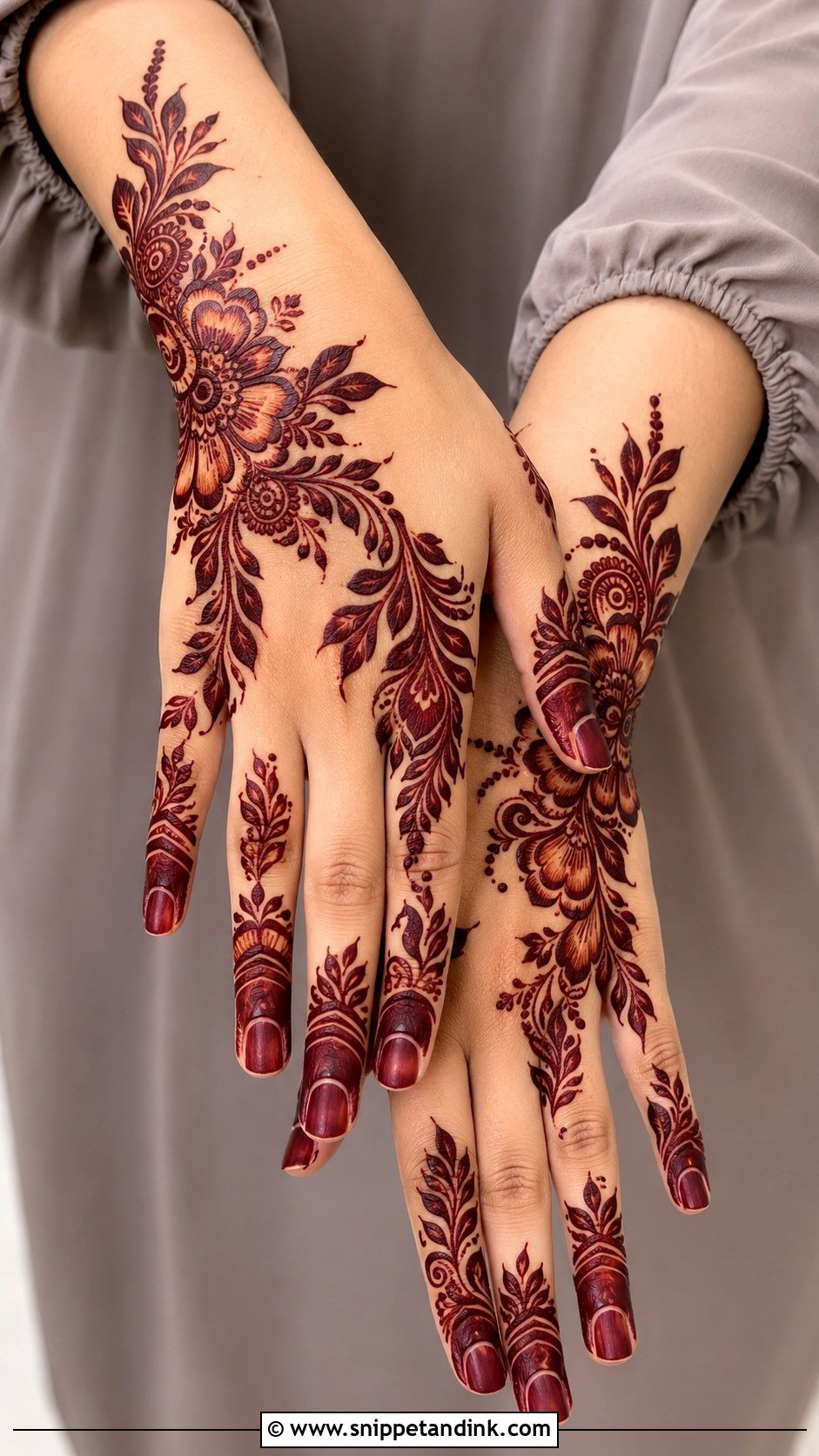 Gulf Mehndi Design - Snippet and Ink - 30 Elegant Mehndi Designs