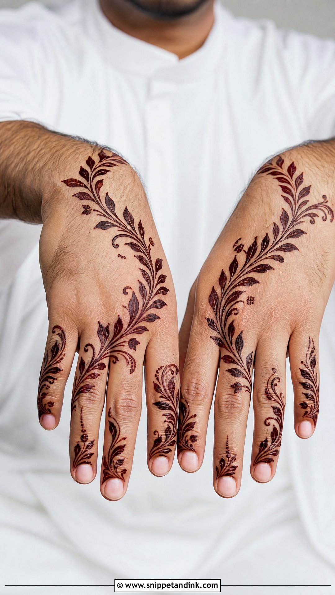 Gulf Men Mehndi Design - Snippet and Ink - 25 Men Mehndi Designs