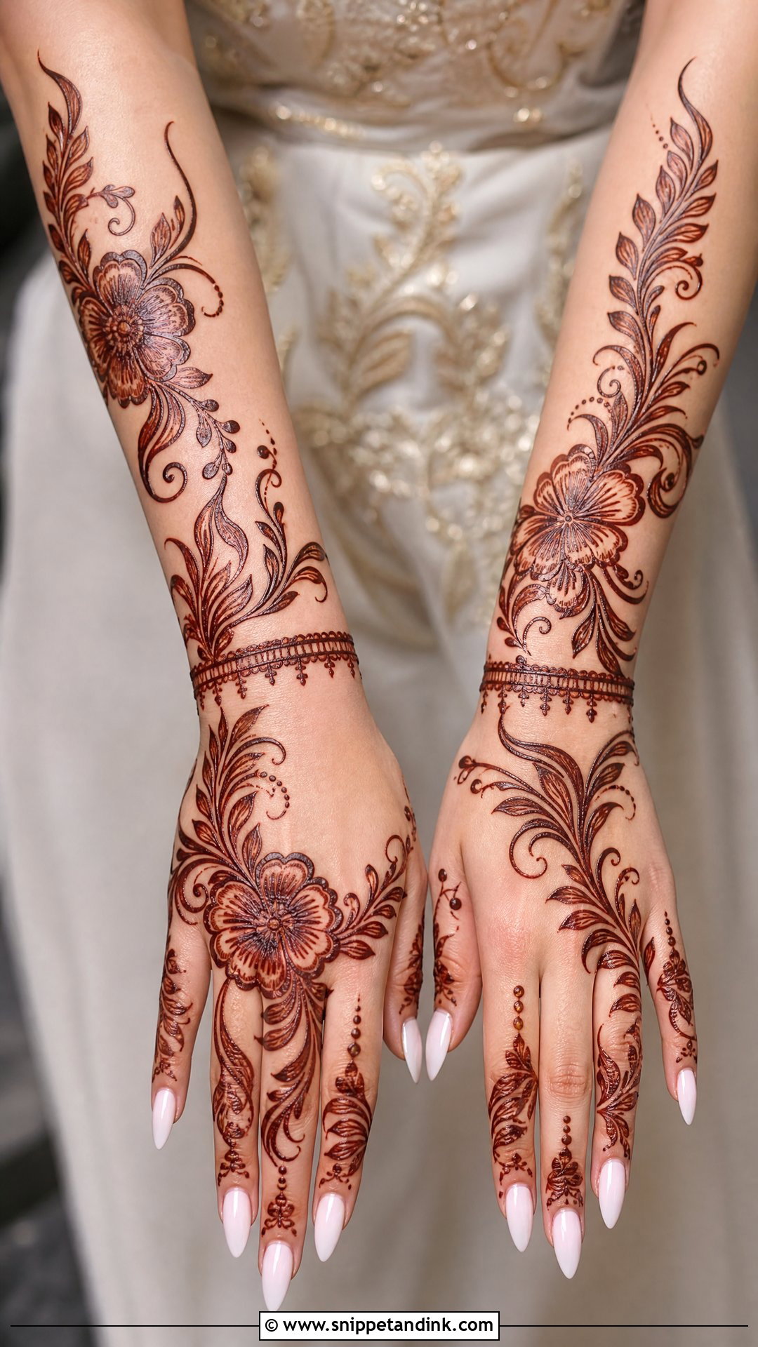 Gulf Muslim Bridal Mehndi Design - Snippet and Ink - 30 Unique Muslim Bridal Mehndi Designs