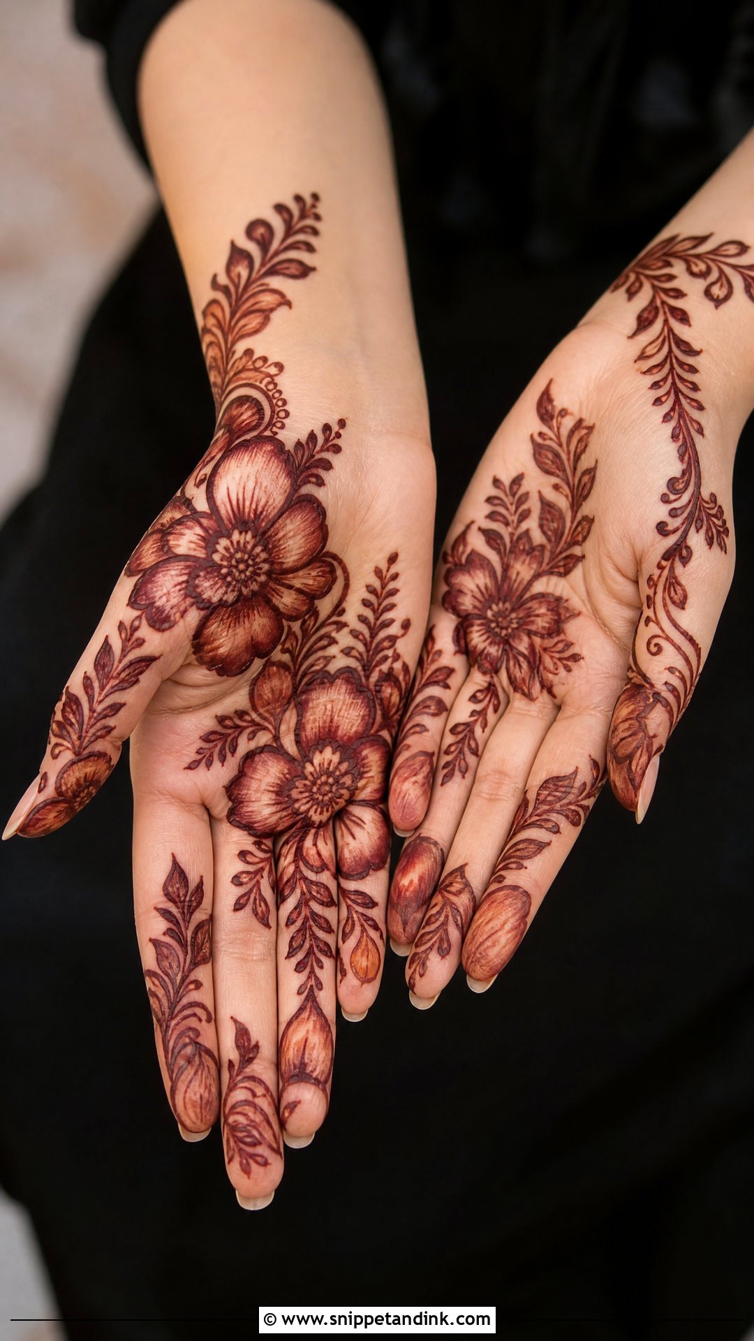 Gulf Palm Mehndi Design - Snippet and Ink - 30 Beautiful Palm Mehndi Design Ideas