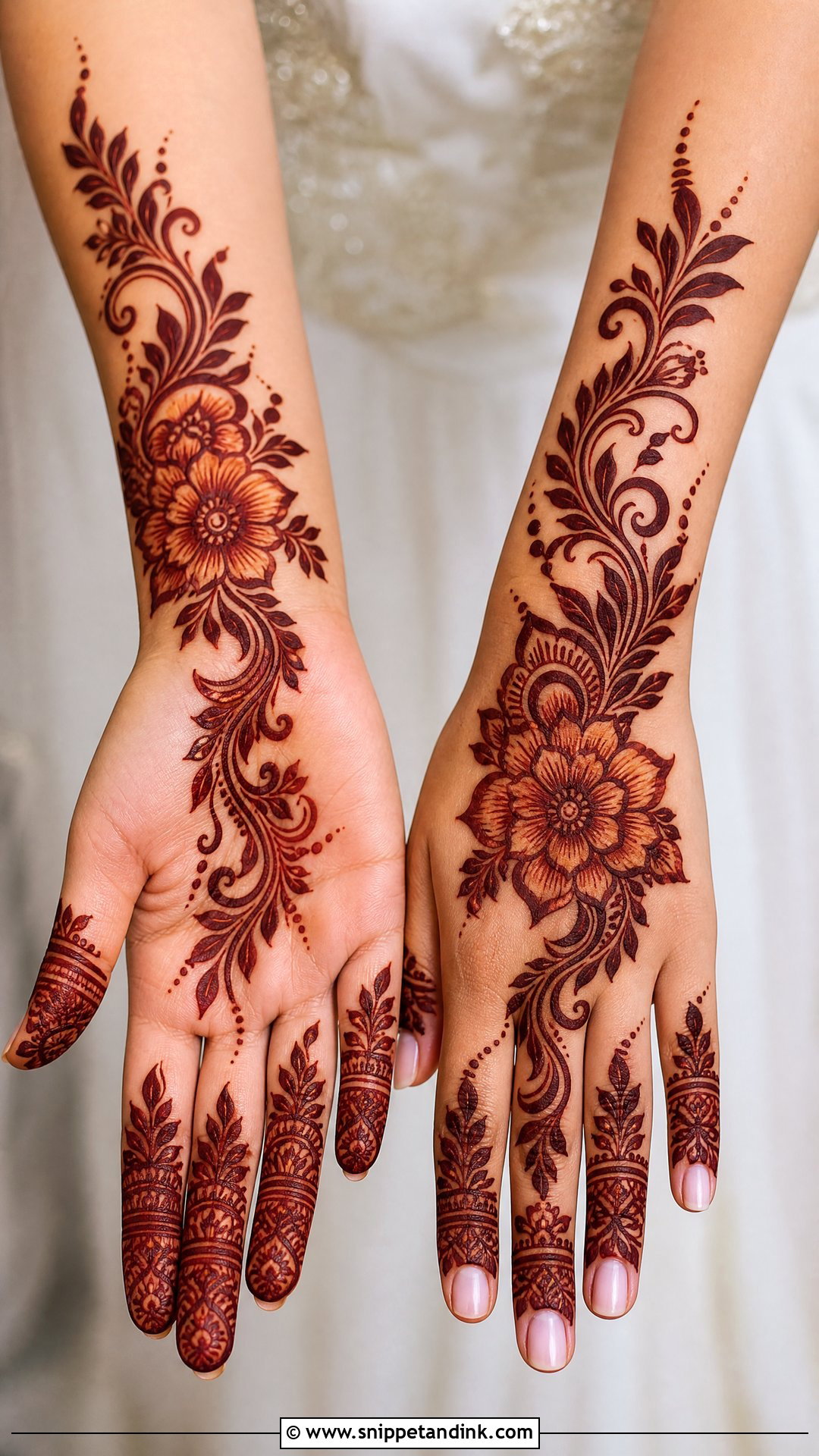 Gulf Wedding Mehndi Design - Snippet and Ink - 20 Wedding Mehndi Design Ideas