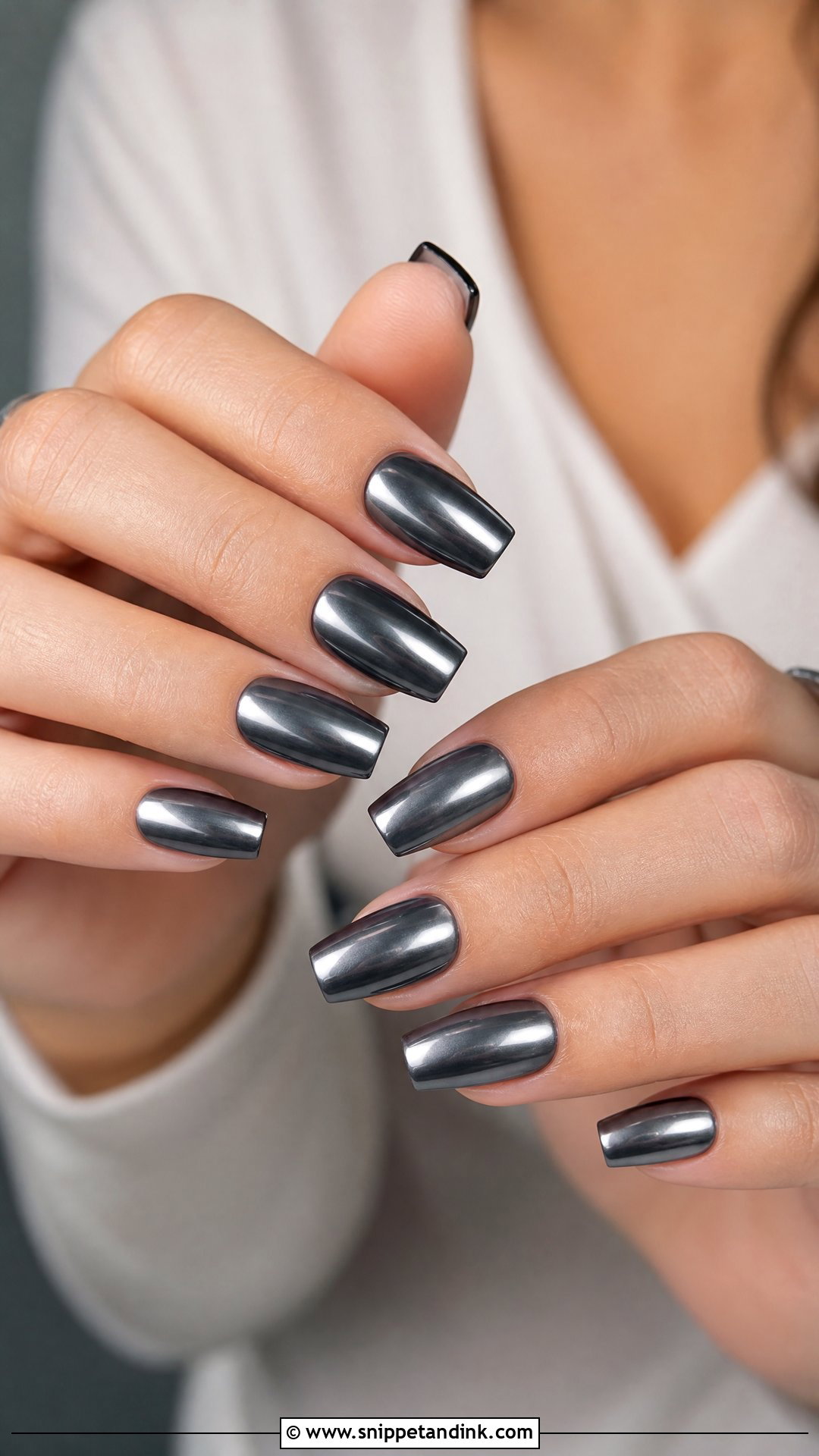Gunmetal Wedding Nails - Snippet and Ink - 25 Dark Wedding Nails