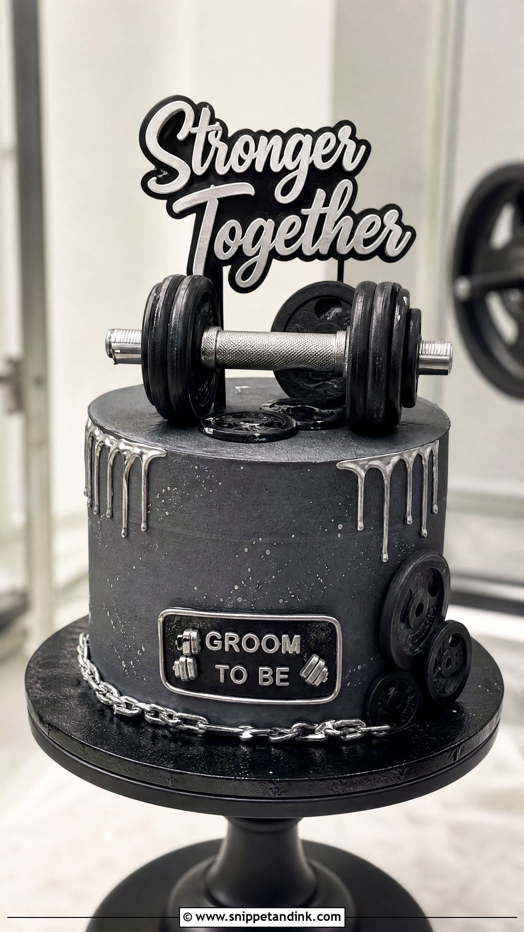 Gym Groom Cake - Snippet and Ink - 25 Groom to Be Cake Ideas