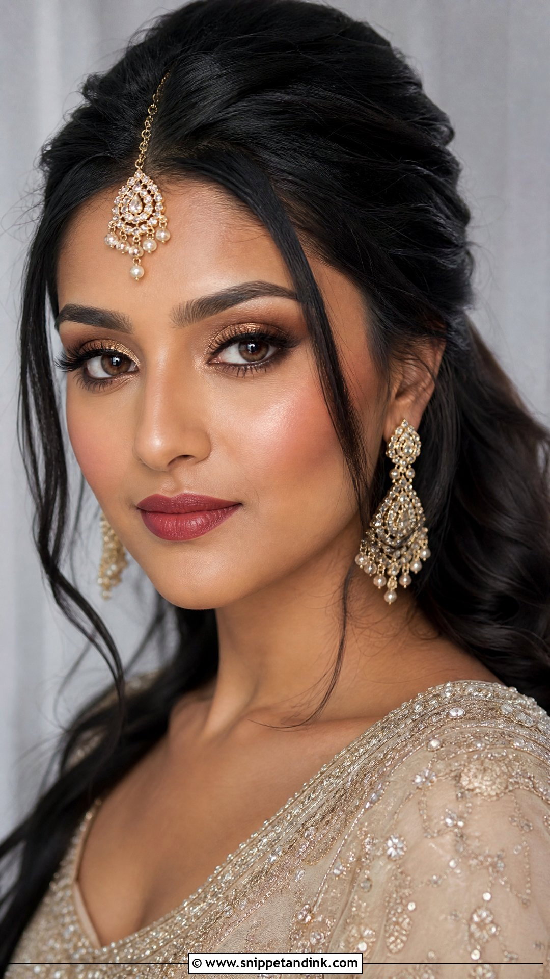 HD Bridal Makeup For Dusky Skin - Snippet and Ink - 20 Dusky Skin Bridal Makeup Ideas