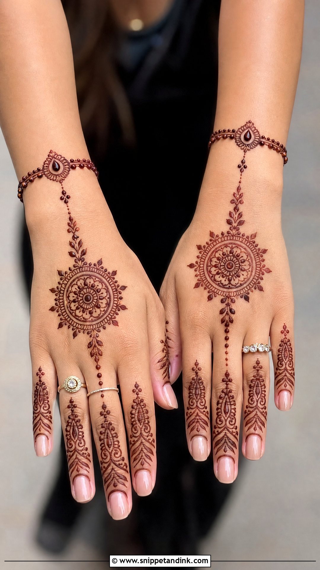 Haathphool Tattoo Mehndi Design - Snippet and Ink - 30 Unique Tattoo Mehndi Designs