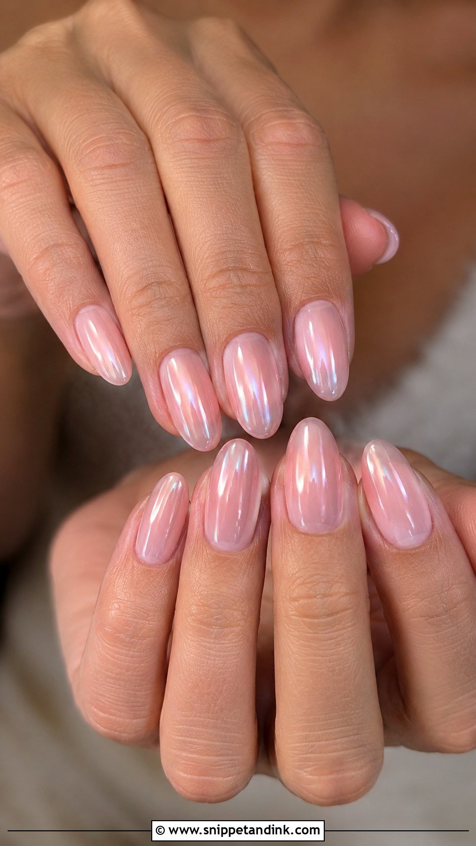 Hailey Bieber Blush Wedding Nails - Snippet and Ink - 20 Hailey Bieber Wedding Nails