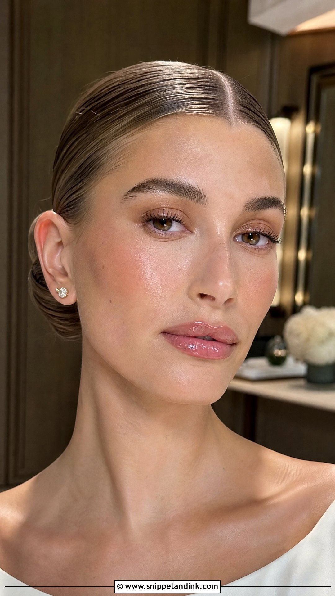 Hailey Bieber Clean Girl Wedding Makeup - Snippet and Ink - 20 Hailey Bieber Wedding Makeup Ideas