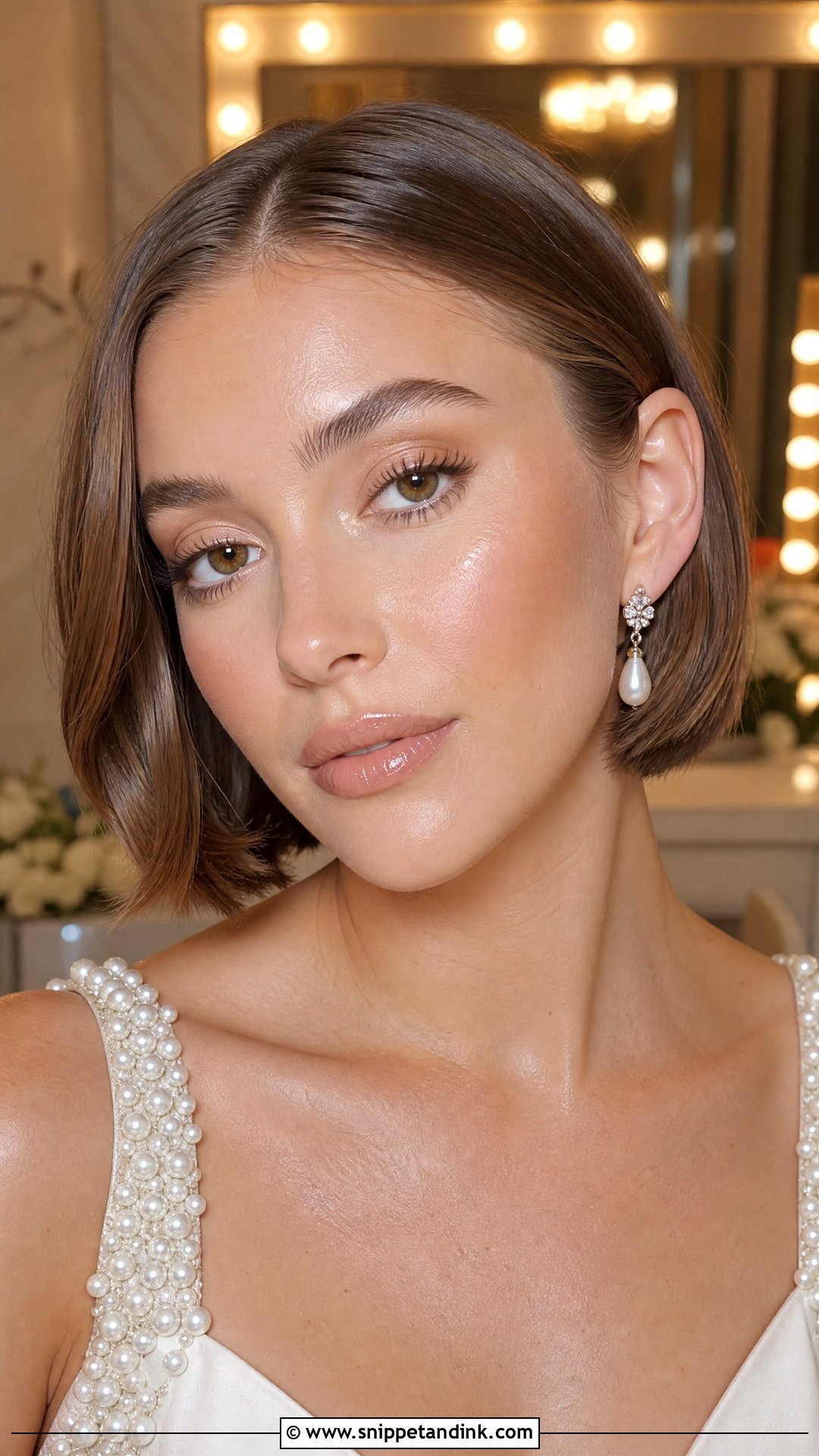 Hailey Bieber Glazed Skin Wedding Makeup - Snippet and Ink - 20 Hailey Bieber Wedding Makeup Ideas