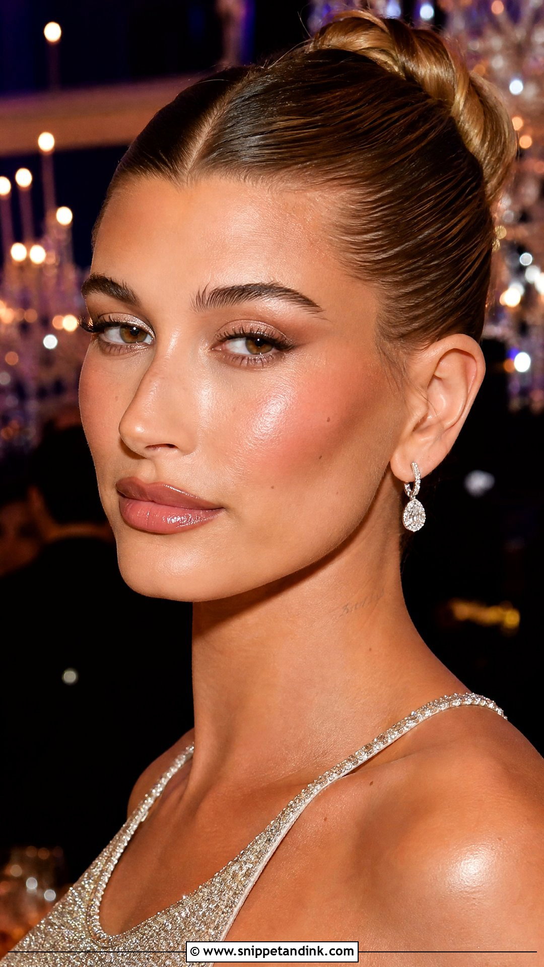 Hailey Bieber Reception Wedding Makeup - Snippet and Ink - 20 Hailey Bieber Wedding Makeup Ideas