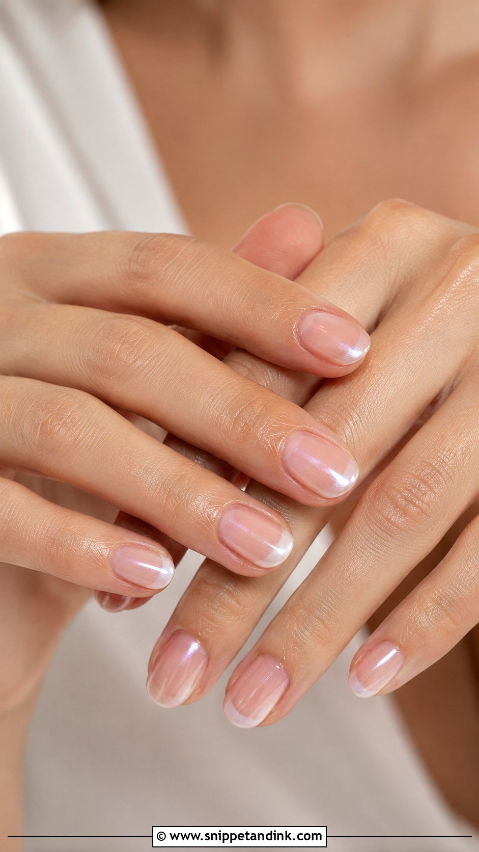 Hailey Bieber Short Wedding Nails - Snippet and Ink - 20 Hailey Bieber Wedding Nails