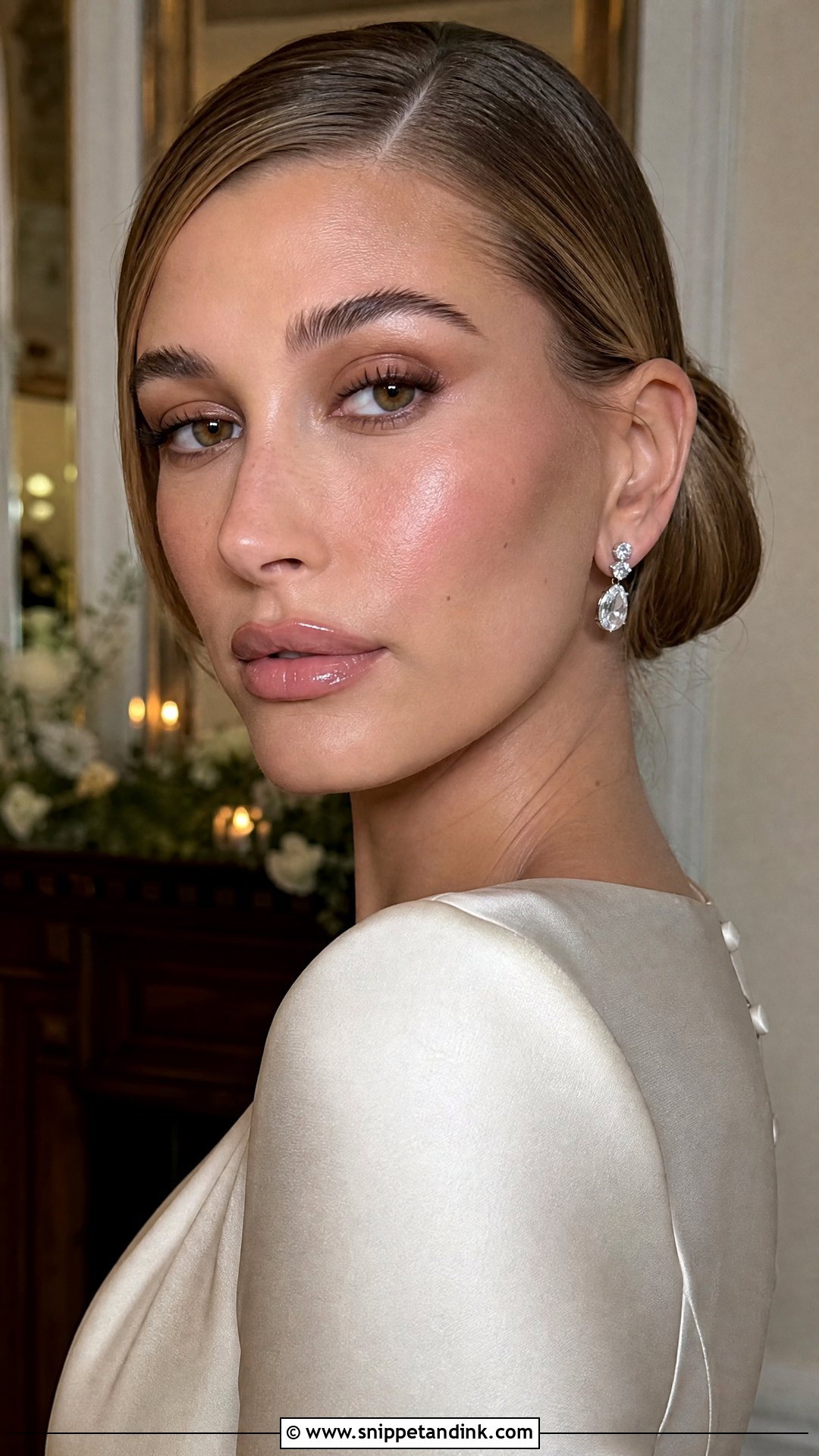 Hailey Bieber Winter Wedding Makeup - Snippet and Ink - 20 Hailey Bieber Wedding Makeup Ideas