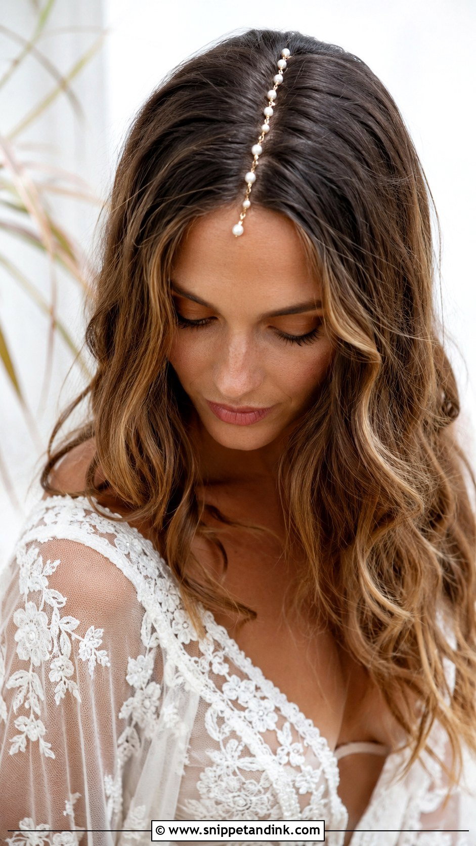 Hair Chain for Bohemian Bride - Snippet and Ink - 25 Hair Pieces for Wedding