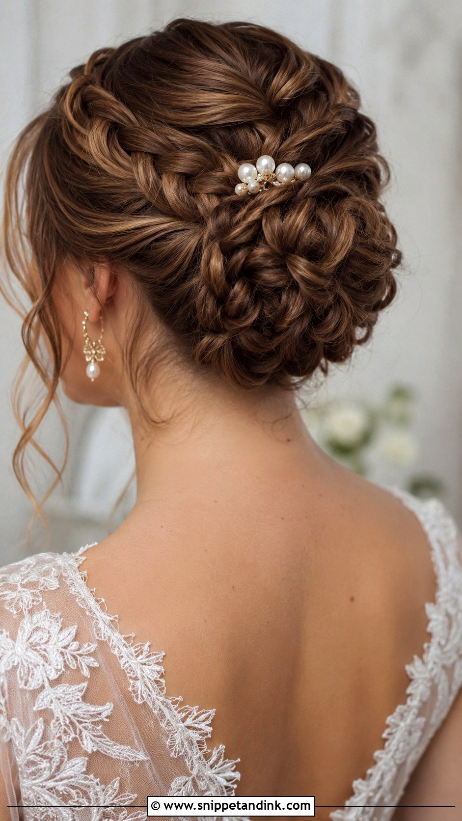 Hair Clip for Braided Updo - Snippet and Ink - 20 Bridal Hair Clips Ideas