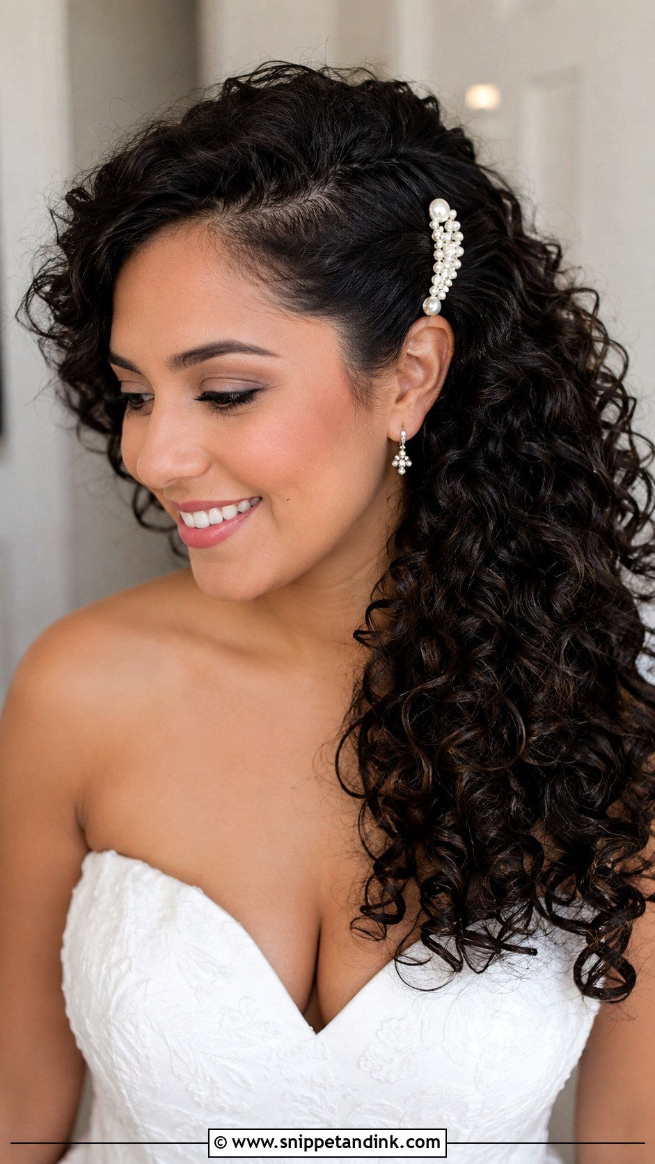 Hair Clip for Curly Hair - Snippet and Ink - 20 Bridal Hair Clips Ideas