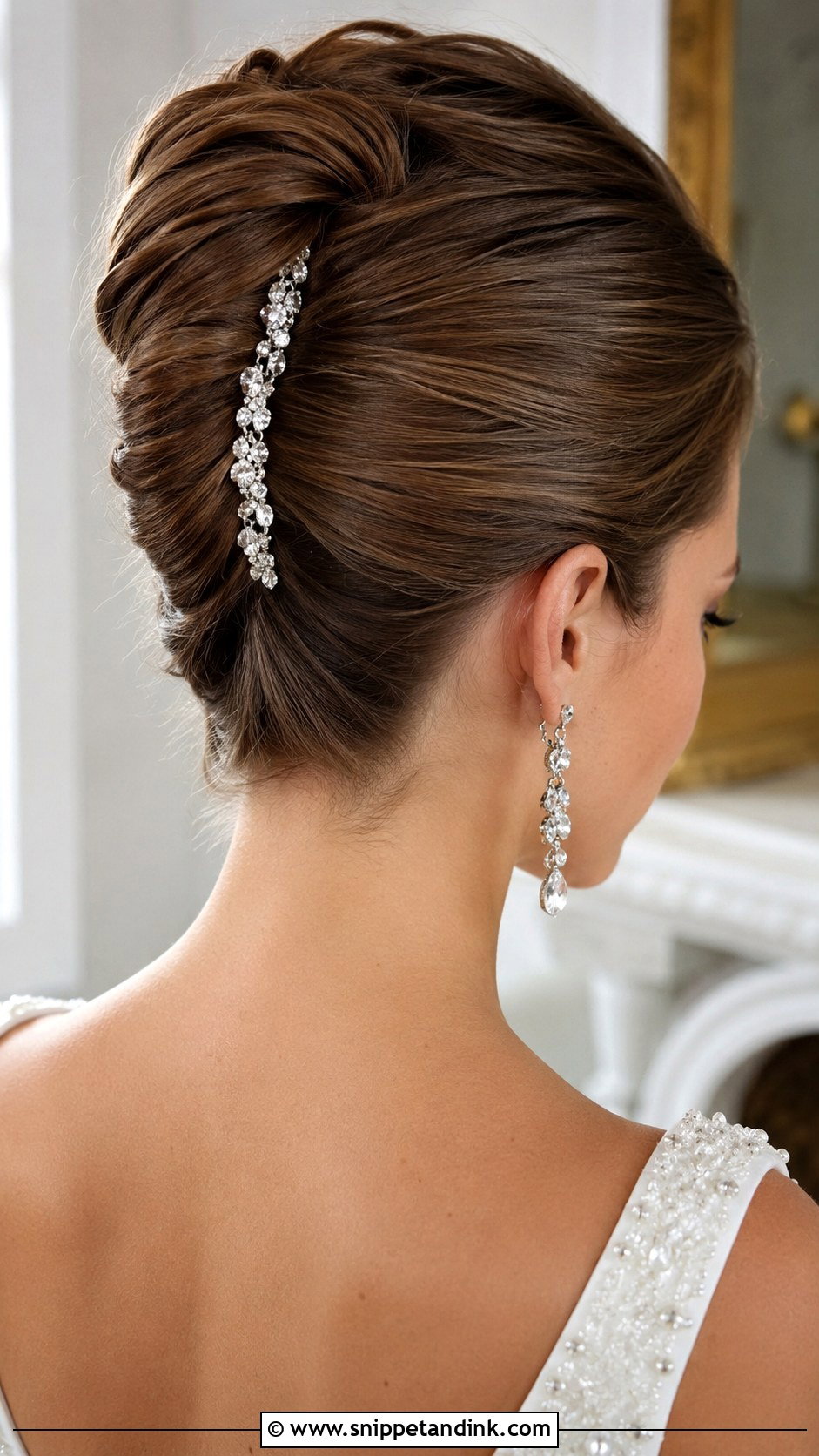 Hair Clip for French Twist - Snippet and Ink - 20 Bridal Hair Clips Ideas