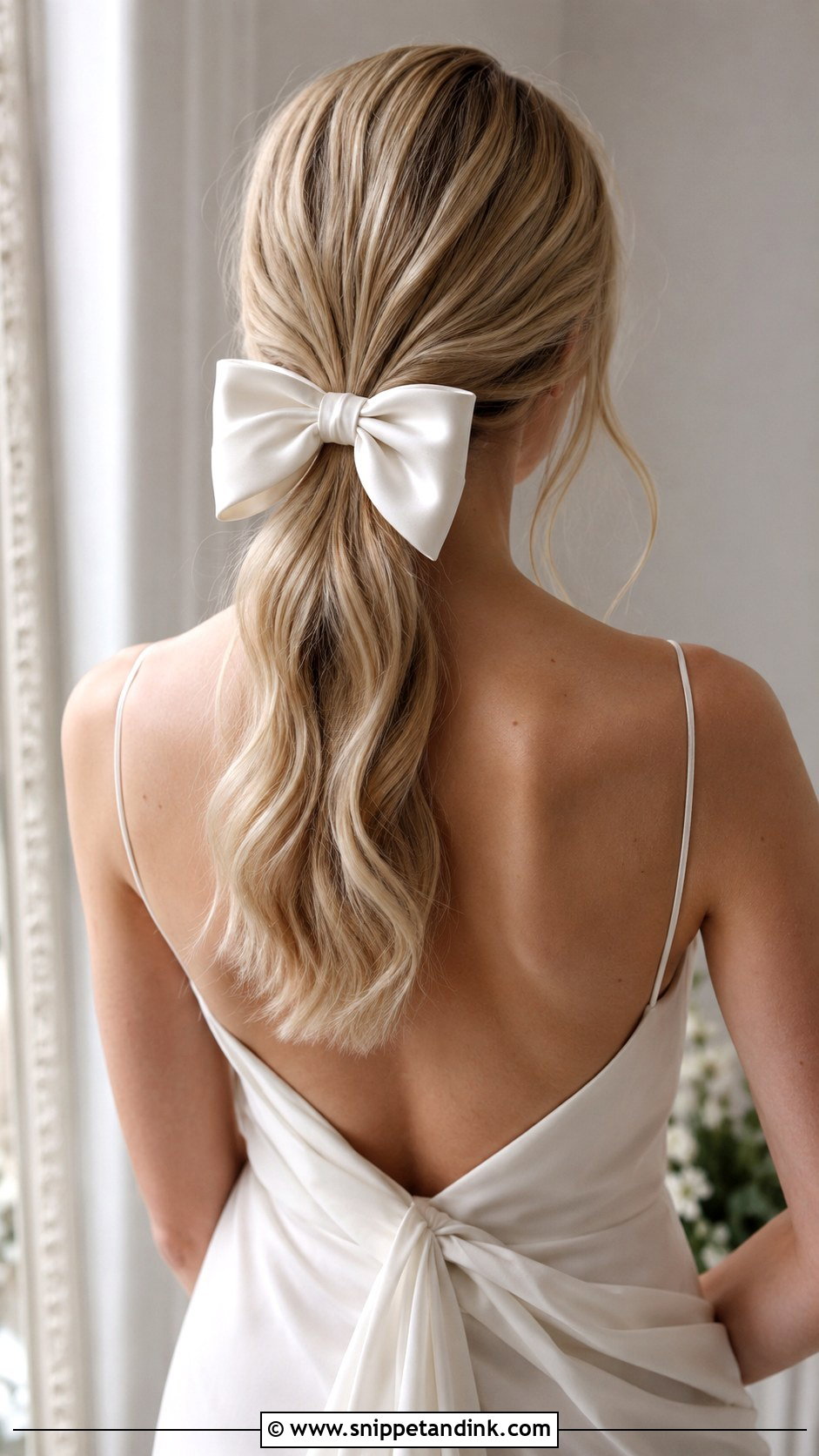 Hair Clip with Bow Detail - Snippet and Ink - 20 Bridal Hair Clips Ideas