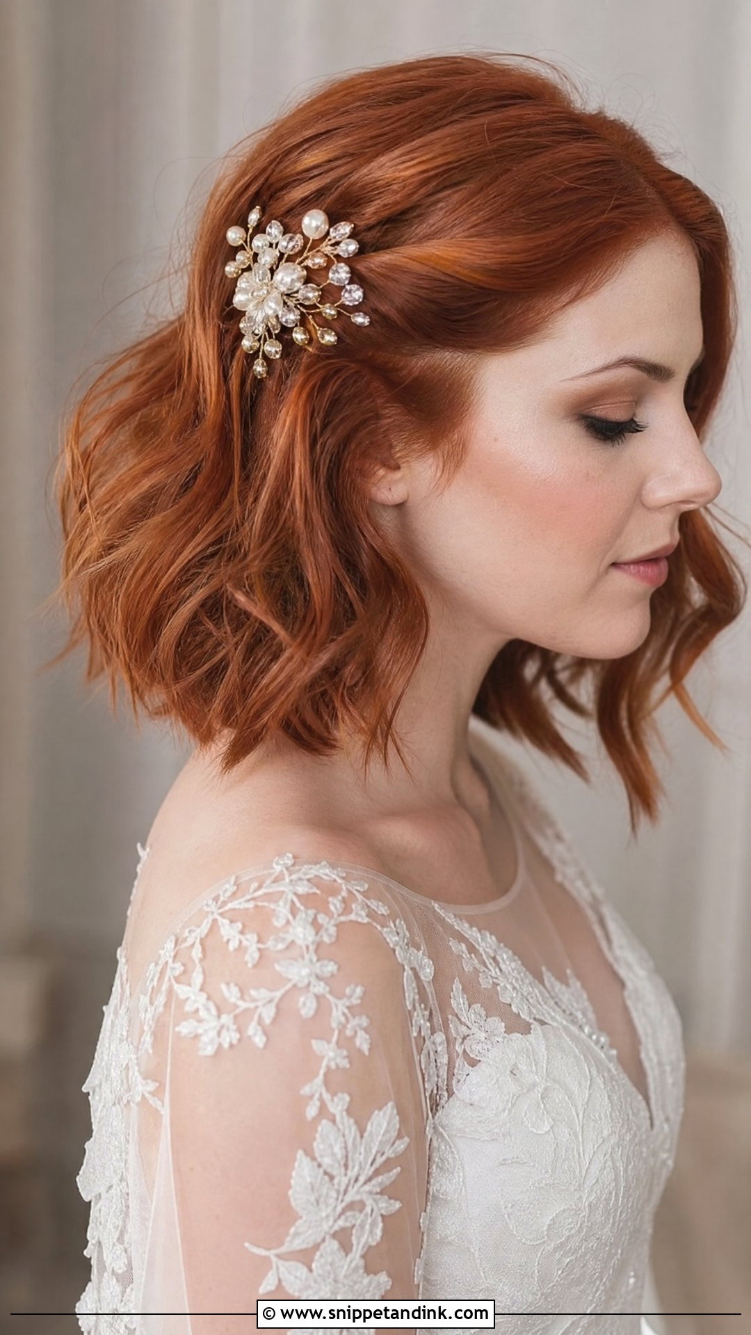 Hair Comb Wedding Hair For Short Hair - Snippet and Ink - 20 Simple Wedding Hairstyles for Short Hair Shoulder Length