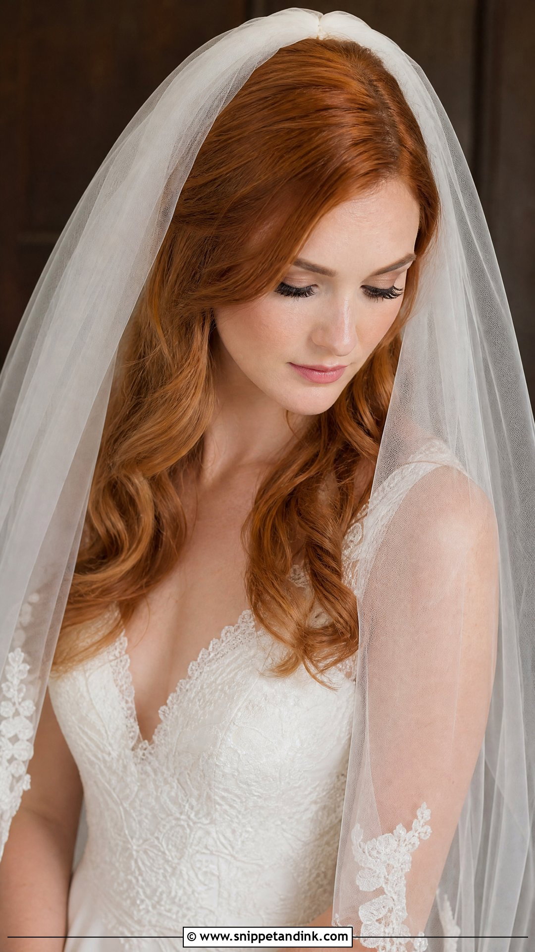 Hair Down With Veil Wedding Hairstyle - Snippet and Ink - 20 Hairstyles on Wedding