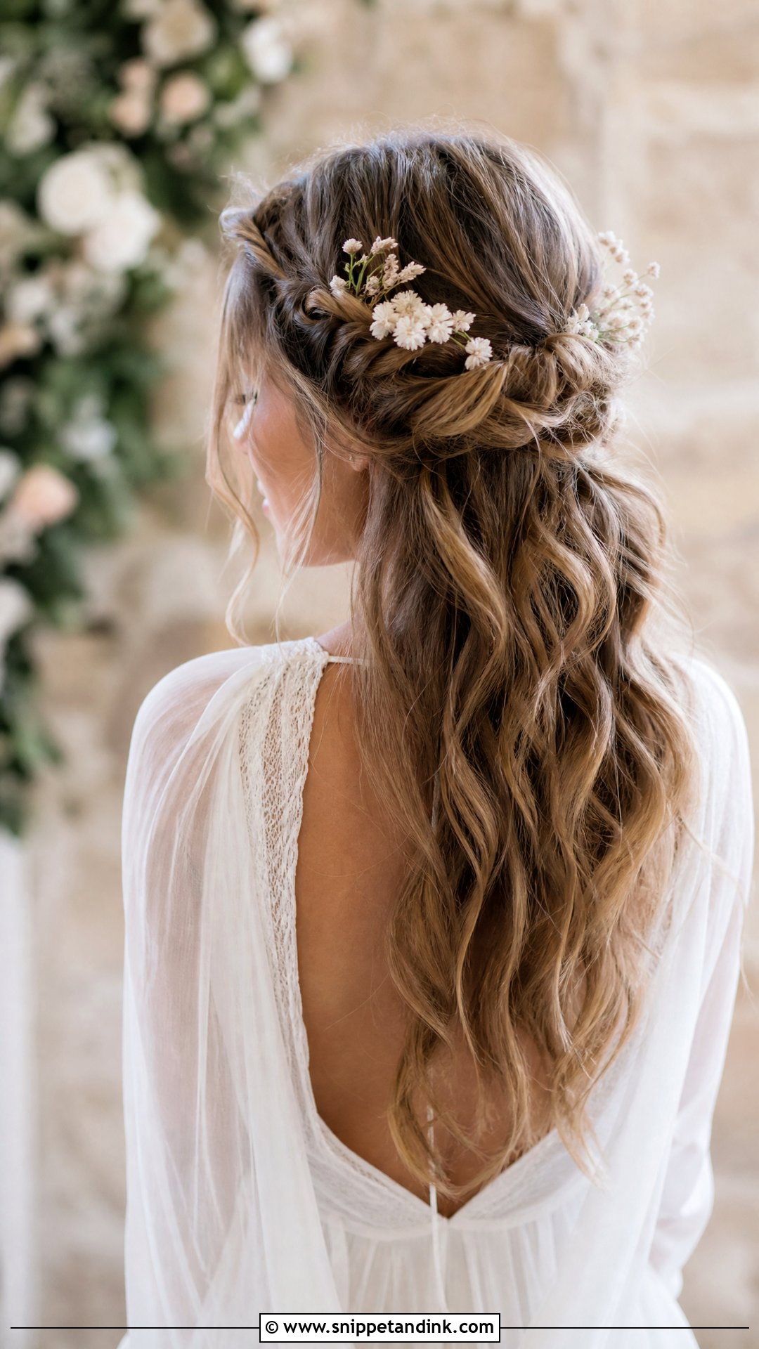 Hair Pins for a Boho Half Up Braid - Snippet and Ink - 20 Wedding Hair Pins