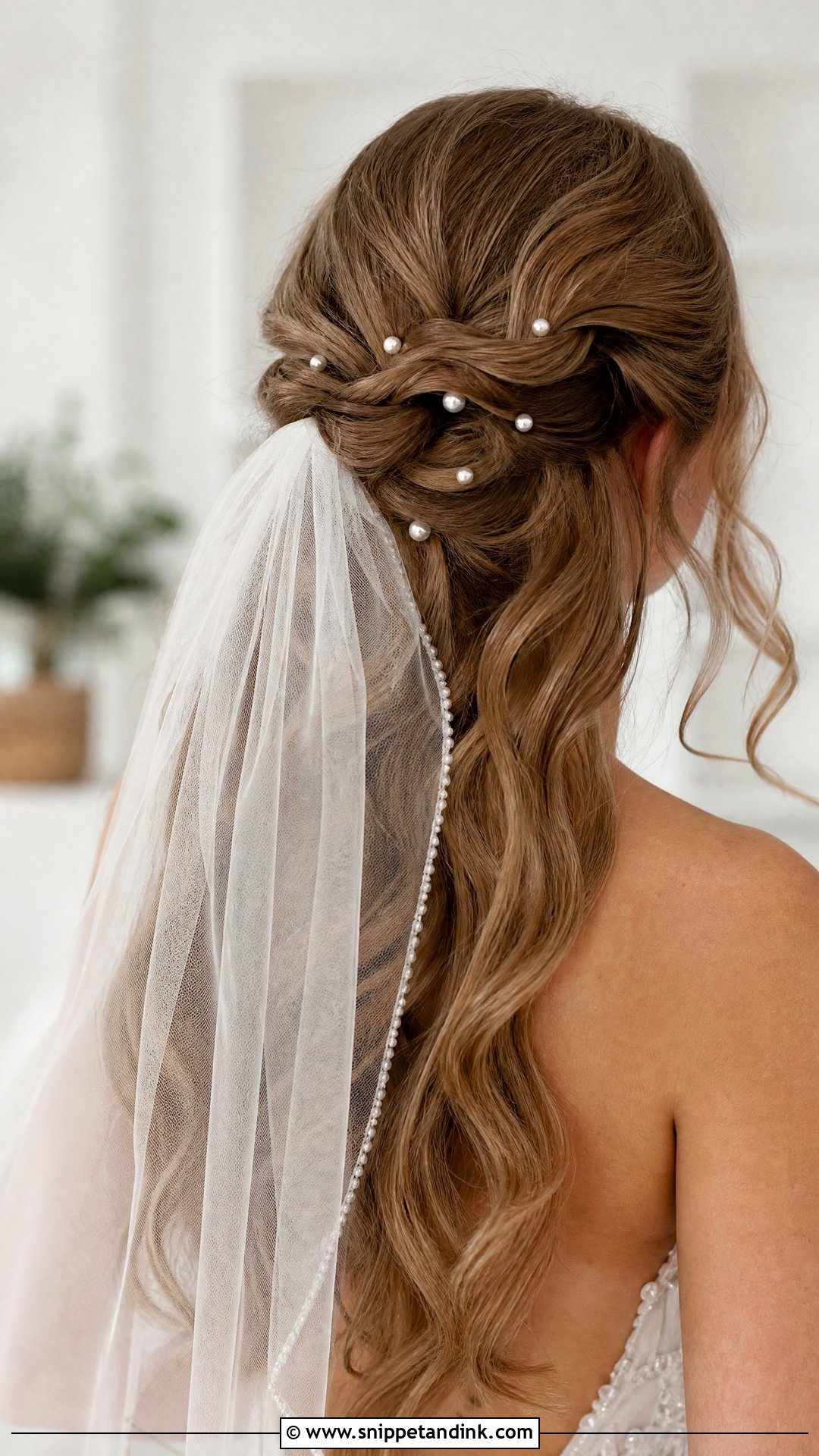 Hair Pins for a Cascading Half Up Style - Snippet and Ink - 20 Wedding Hair Pins