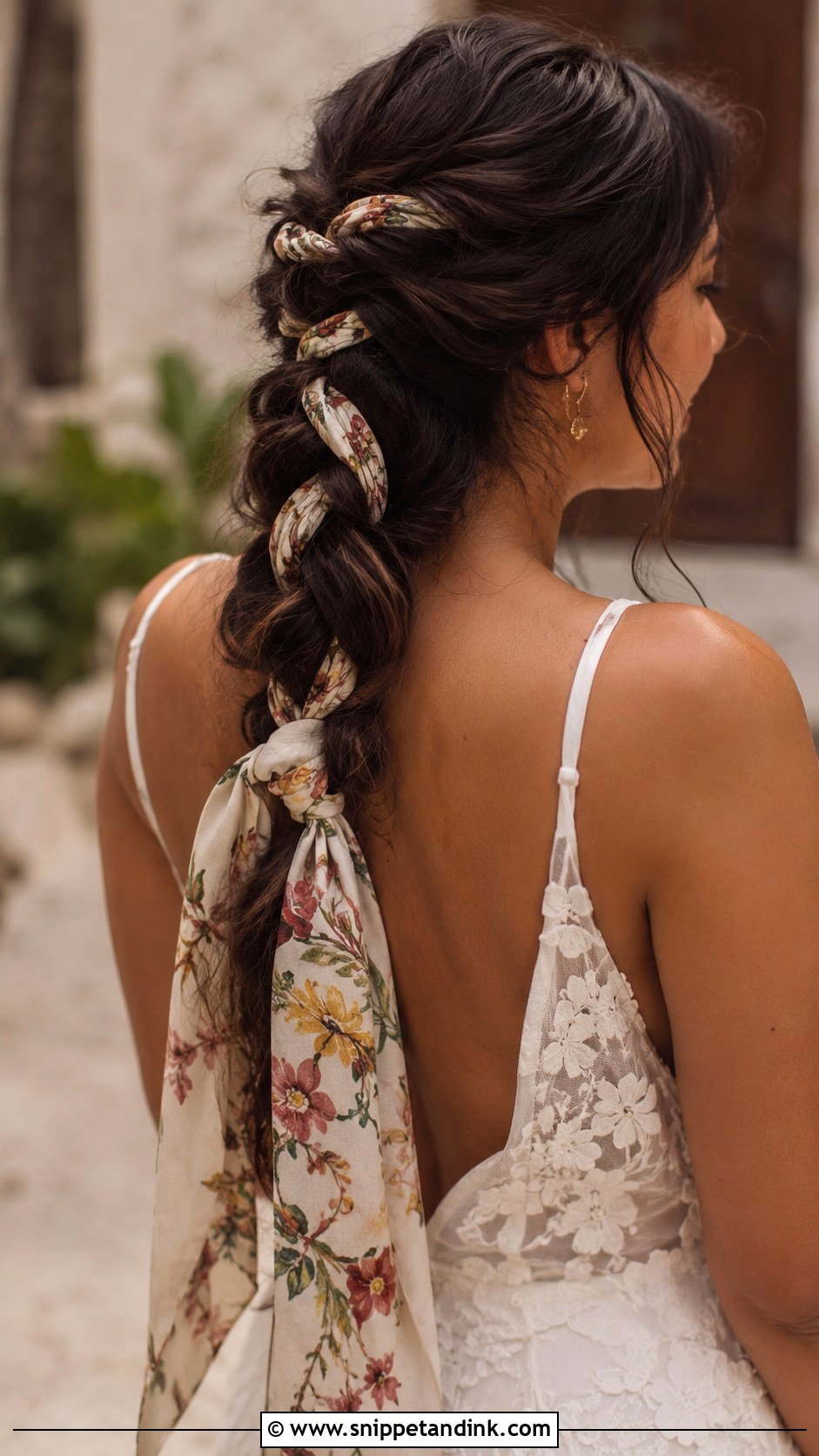 Hair Scarf for Brides - Snippet and Ink - 30 Wedding Hair Accessories