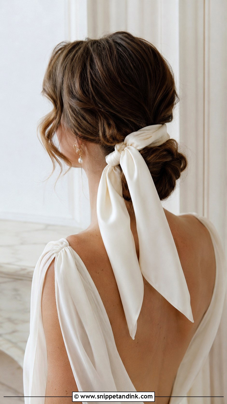 Hair Scarf for Retro Bridal Style - Snippet and Ink - 20 Bridal Hair Jewelry Ideas