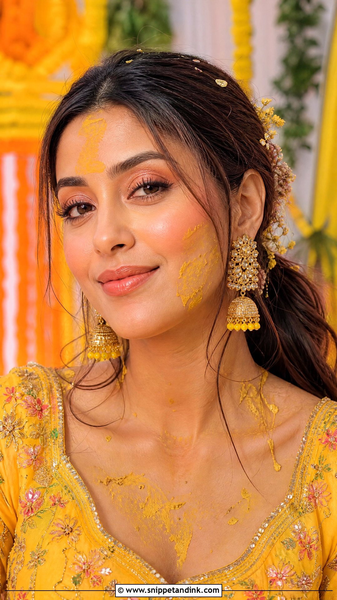 Haldi Bollywood Bridal Makeup - Snippet and Ink - 20 Bollywood Bridal Look Ideas