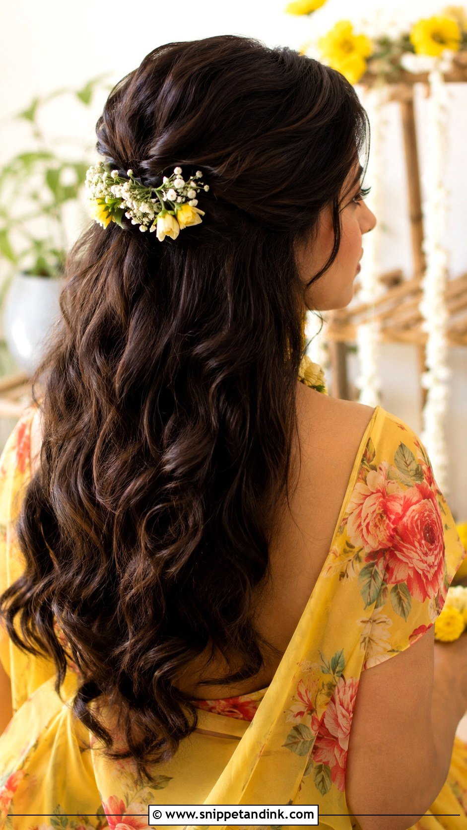 Haldi High Ponytail For Bridesmaid - Snippet and Ink - 30 Haldi Hairstyles for Bridesmaid