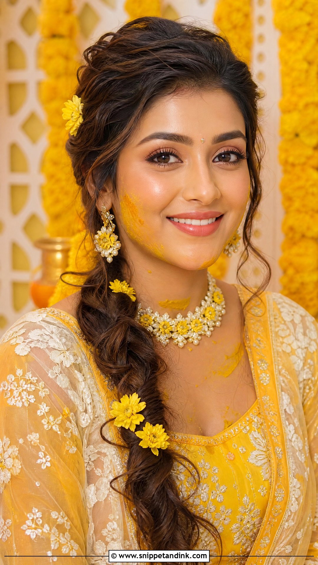 Haldi Indian Bridal Look - Snippet and Ink - 20 Indian Bridal Looks