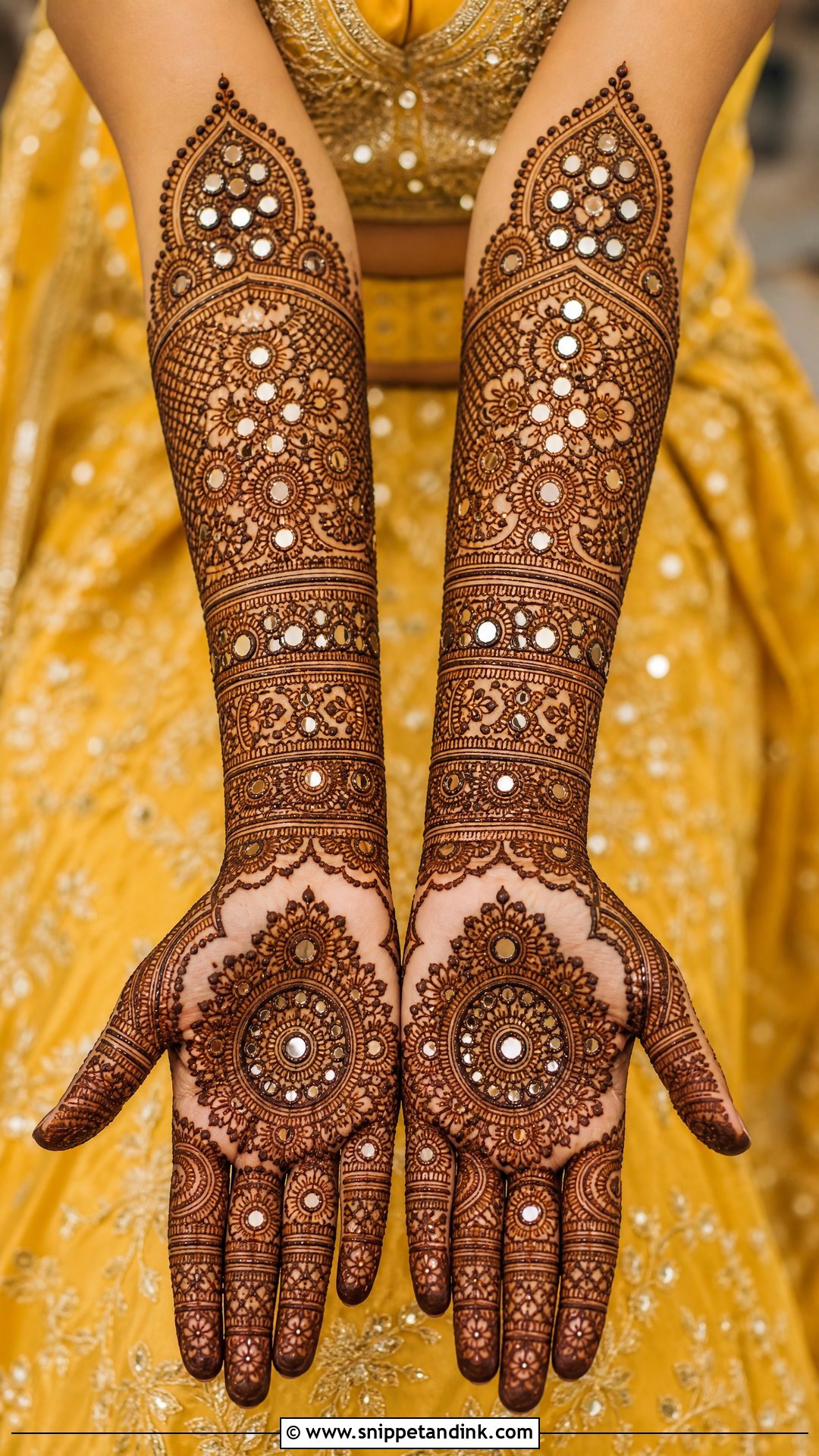 Haldi Mirror Work Lehenga Bridesmaid - Snippet and Ink - 30 Haldi Outfit Ideas Bridesmaid