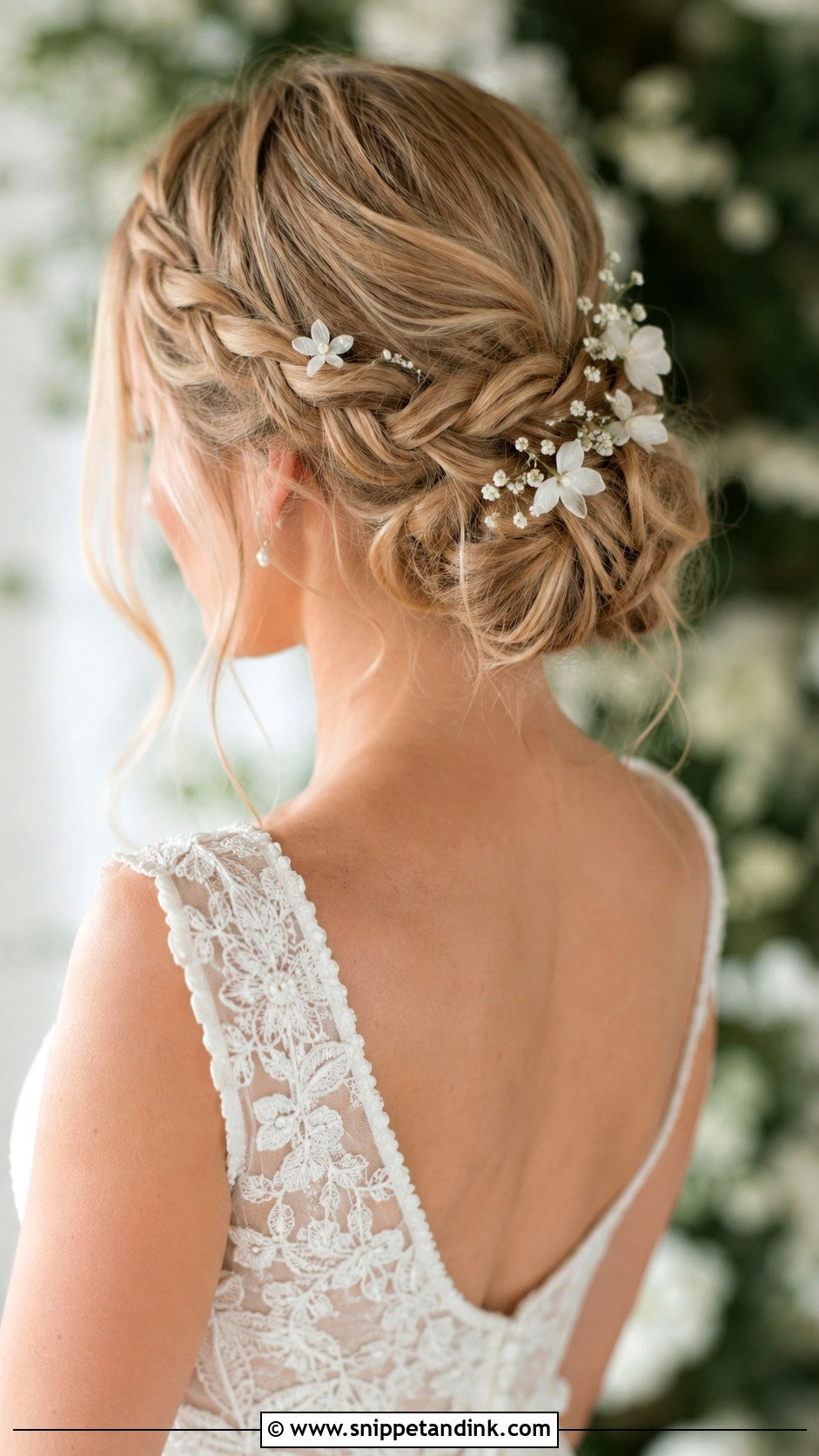 Half Crown Braid Wedding Updo - Snippet and Ink - 15 Simple Wedding Hair Updo Ideas