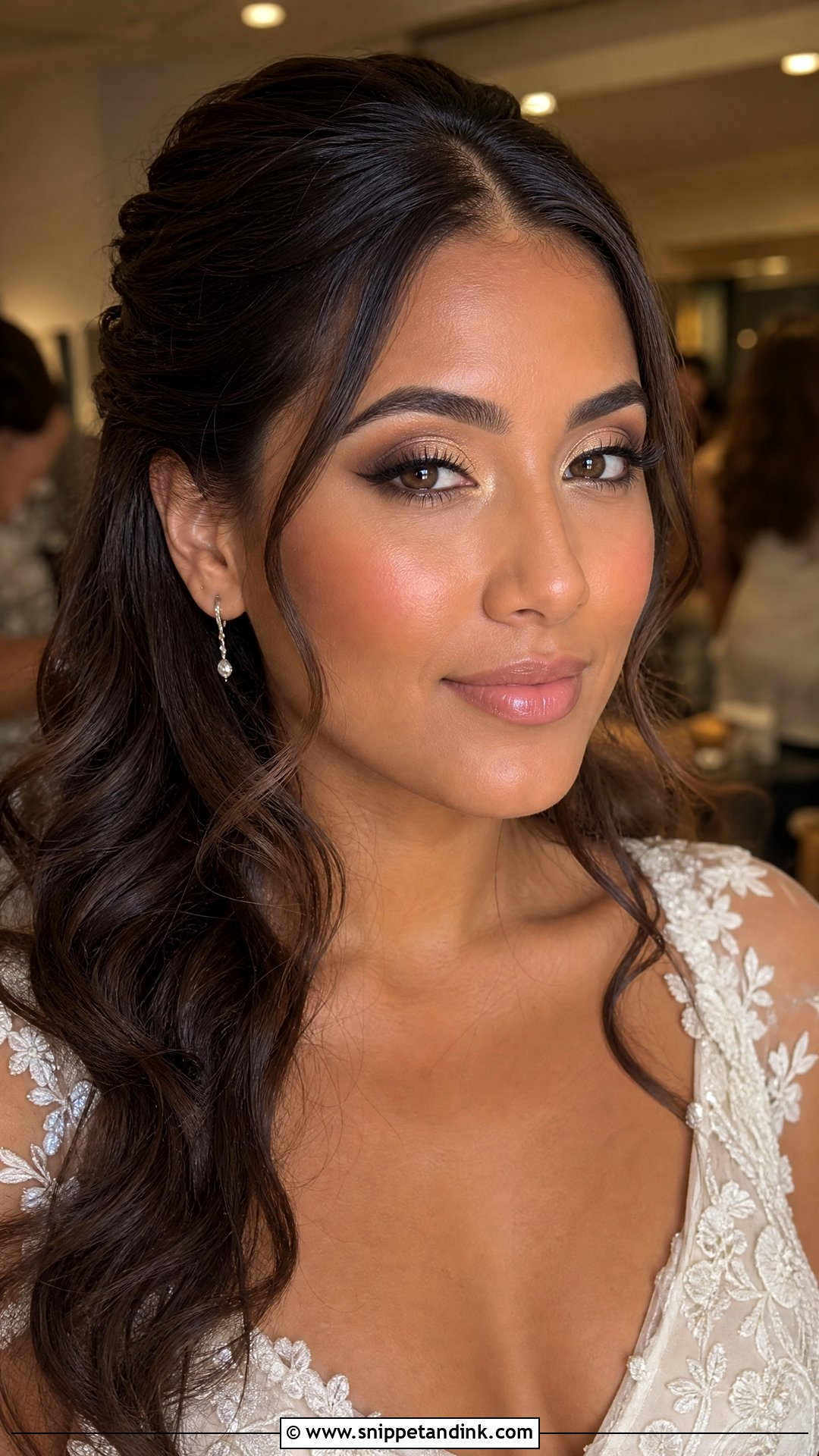 Half Cut Crease Wedding Makeup for Hooded Eyes - Snippet and Ink - 25 Wedding Makeup for Hooded Eyes