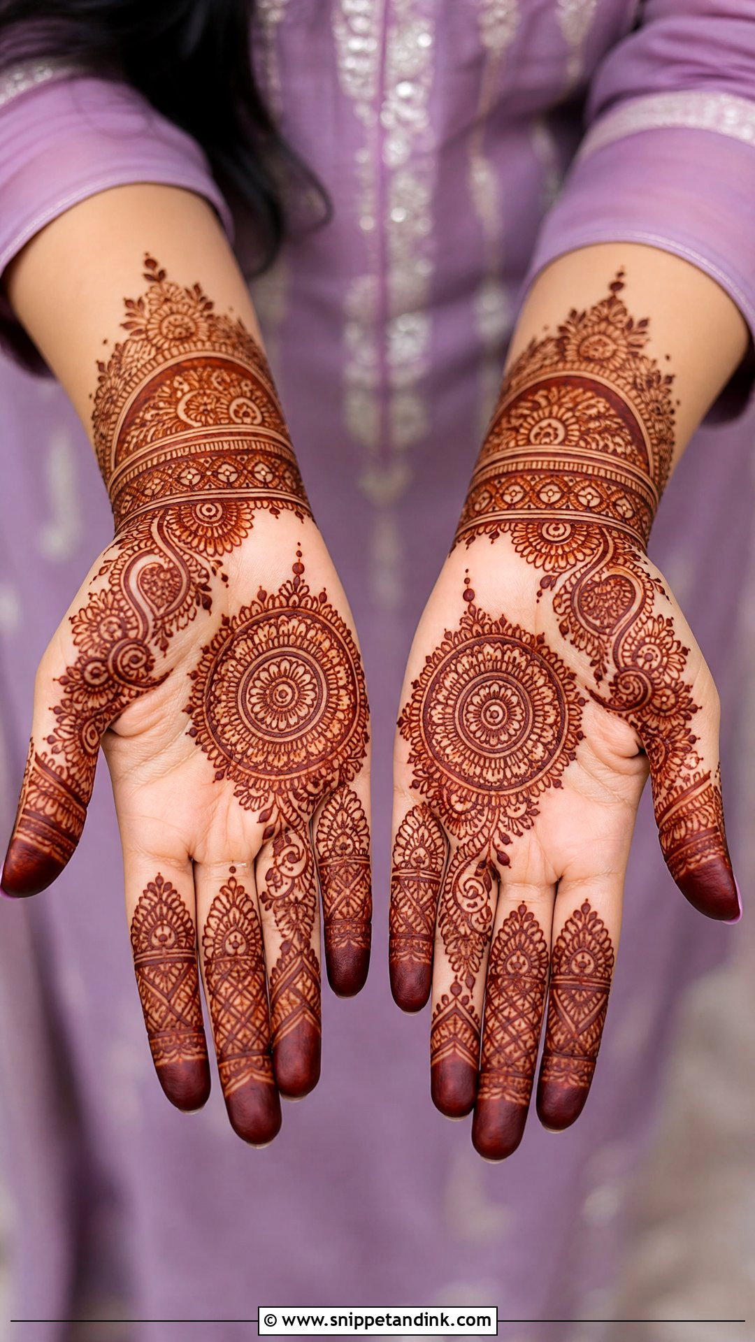 Half Hand Barat Mehndi Design - Snippet and Ink - 20 Barat Mehndi Design Ideas