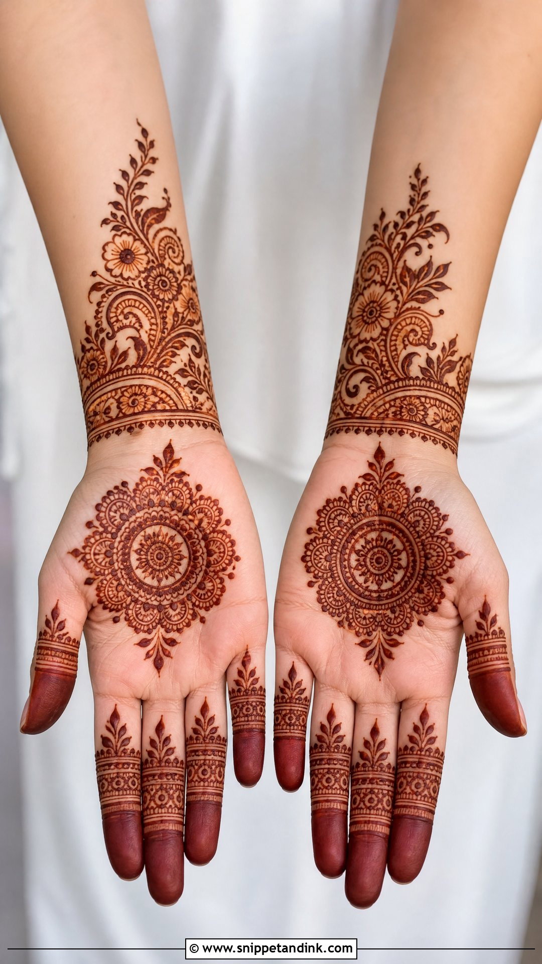 Half Hand Bridal Mehndi Design - Snippet and Ink - 25 Bridal Mehndi Designs Indian Weddings