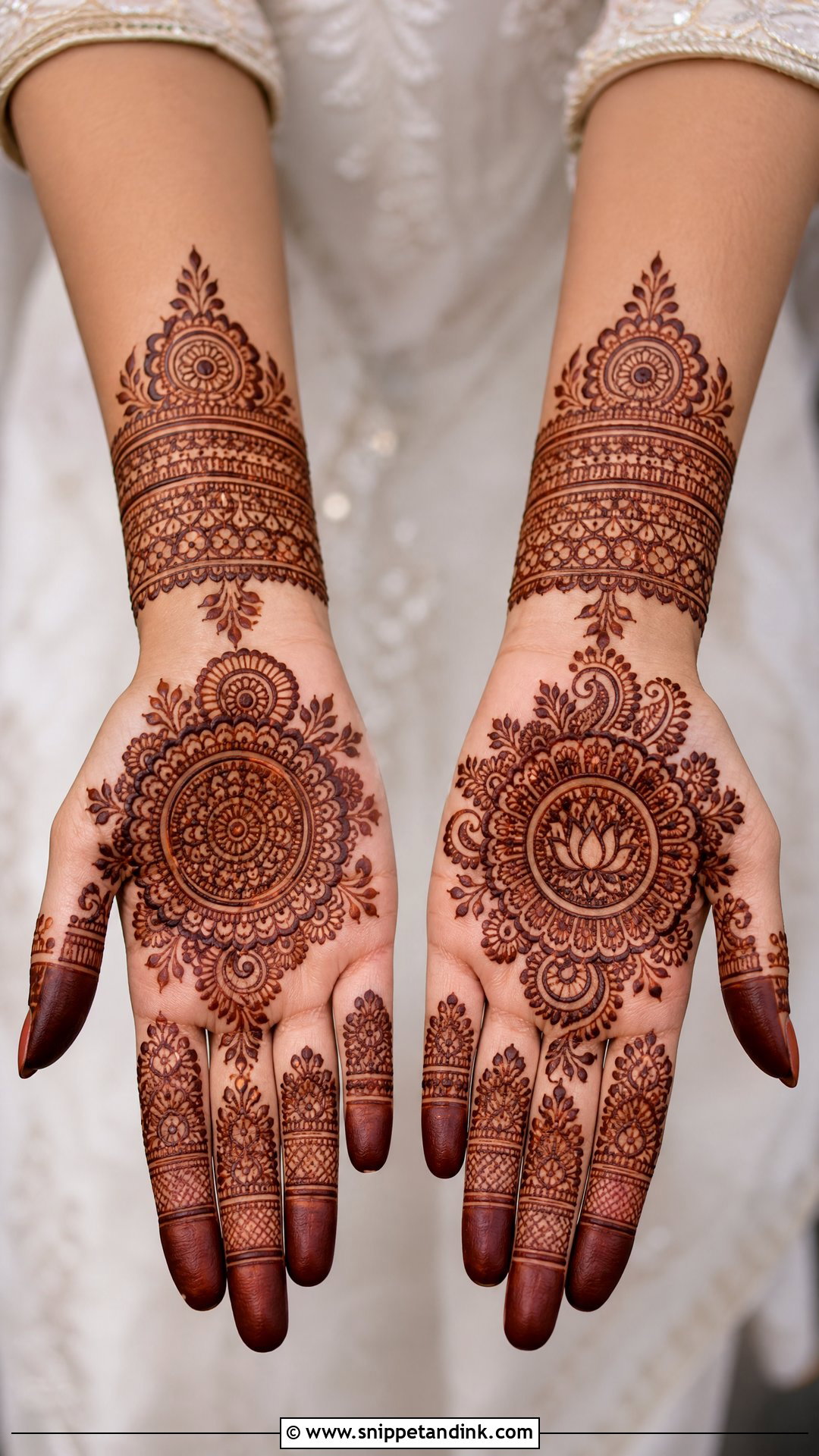 Half Hand Bridal Mehndi Design - Snippet and Ink - 25 Unique Mehndi Designs for Wedding