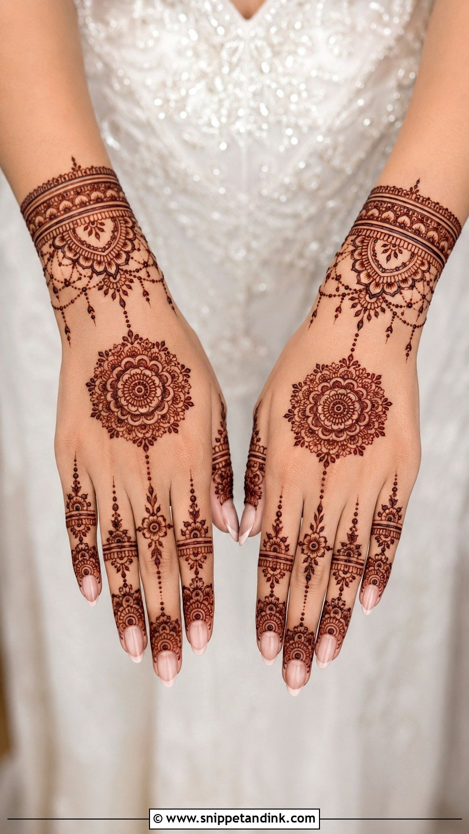 Half Hand Bridal Mehndi Design - Snippet and Ink - 35 Unique Bridal Mehndi Designs