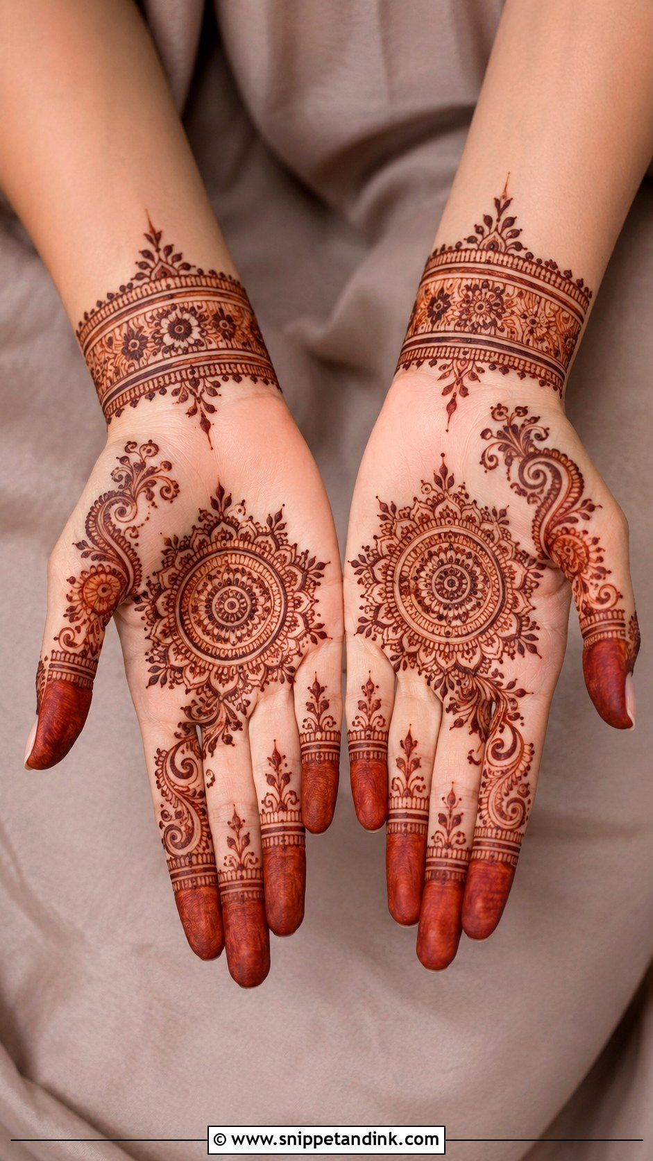 Half Hand Dulhan Mehndi Design - Snippet and Ink - 35 Dulhan Mehndi Designs