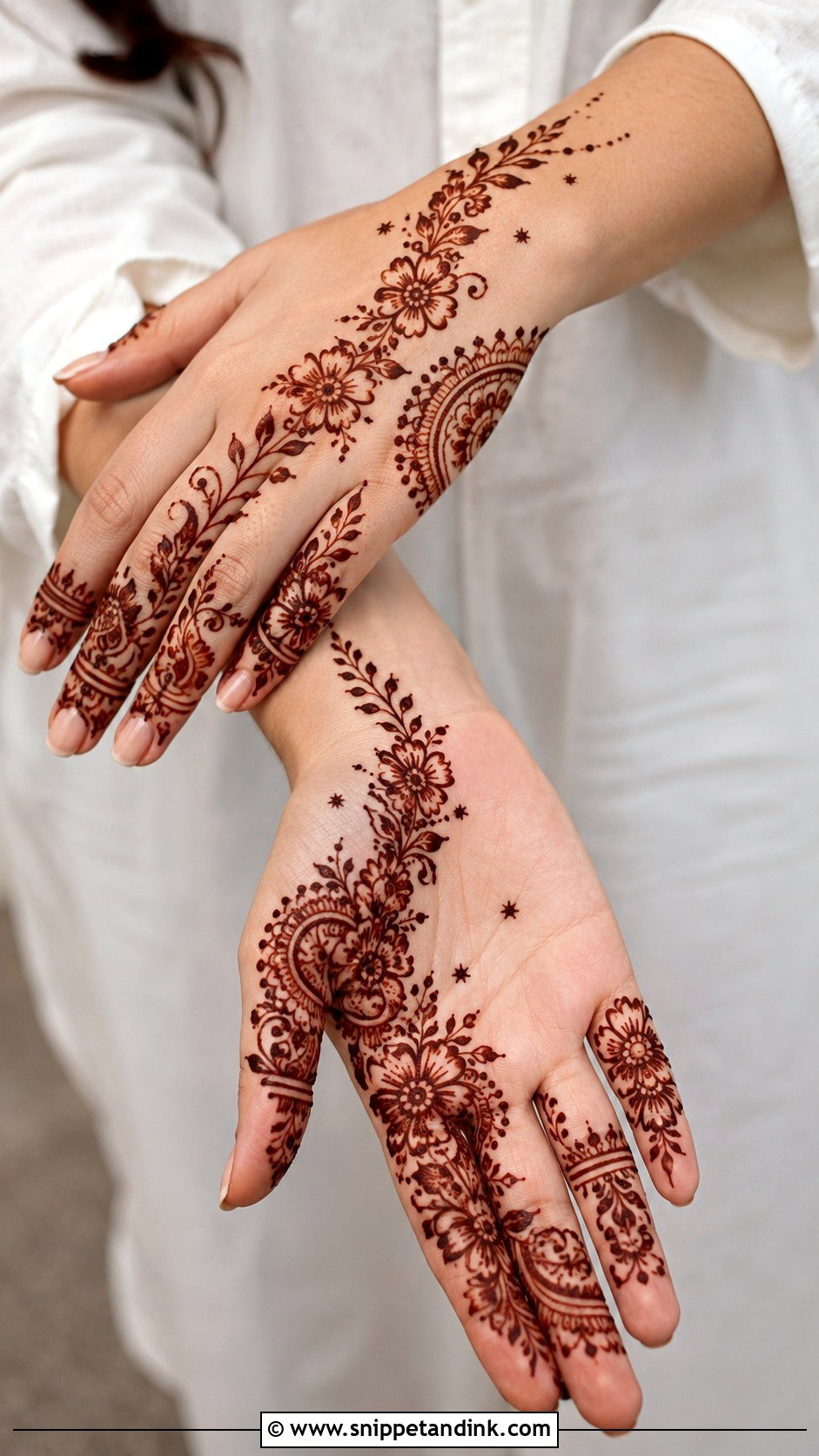 Half Hand Eid Mehndi Design - Snippet and Ink - 35 Mehndi Designs for Eid