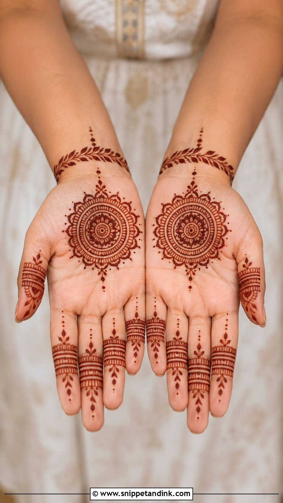 Half Hand Mandala Mehndi Design - Snippet and Ink - 35 Mandala Mehndi Design Ideas