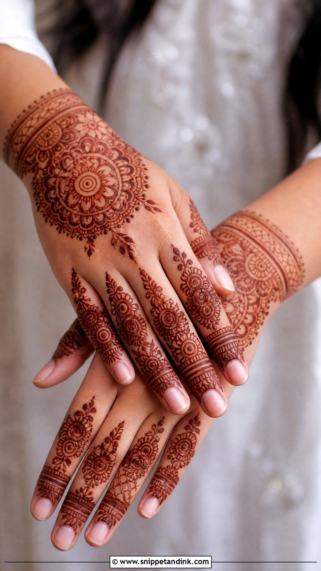 Half Hand Mehndi Design - Snippet and Ink - 25 Trending Mehndi Designs 2025