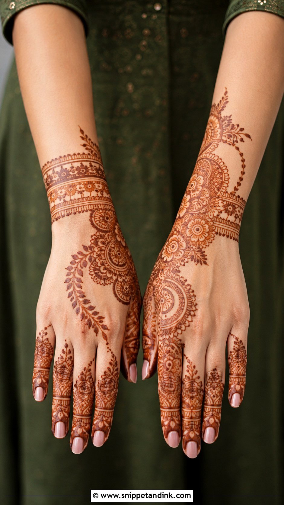 Half Hand Mehndi Design - Snippet and Ink - 35 Mehndi Design Pictures Ideas